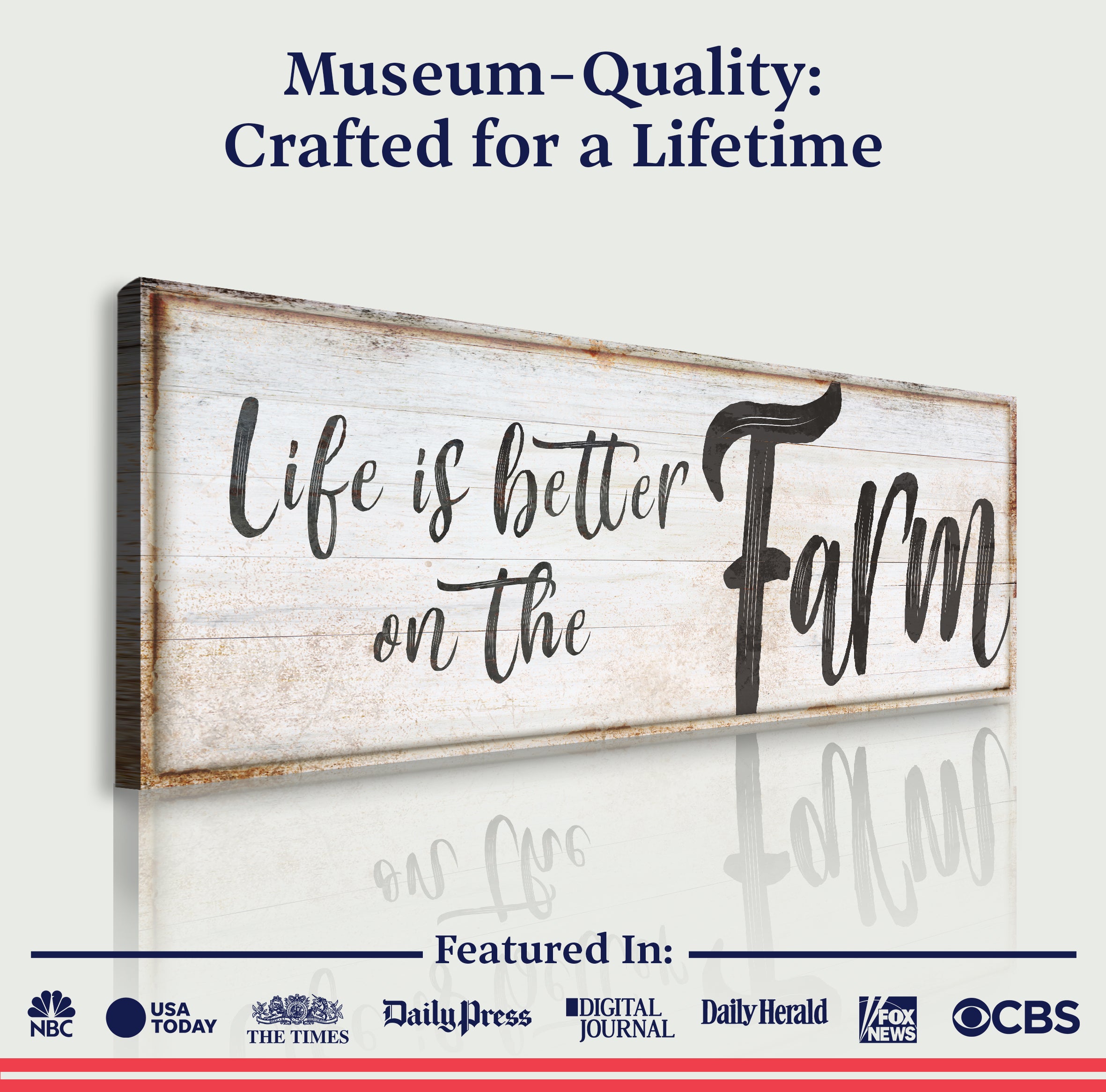 Life Is Better On The Farm Sign VIII on sale at MyriadMart