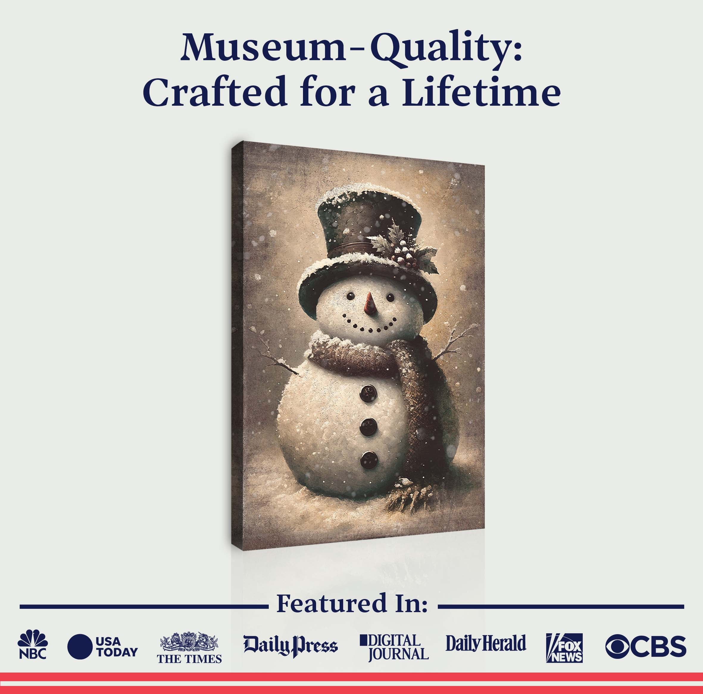 Vintage Snowman Christmas Wall Art III on sale at MyriadMart