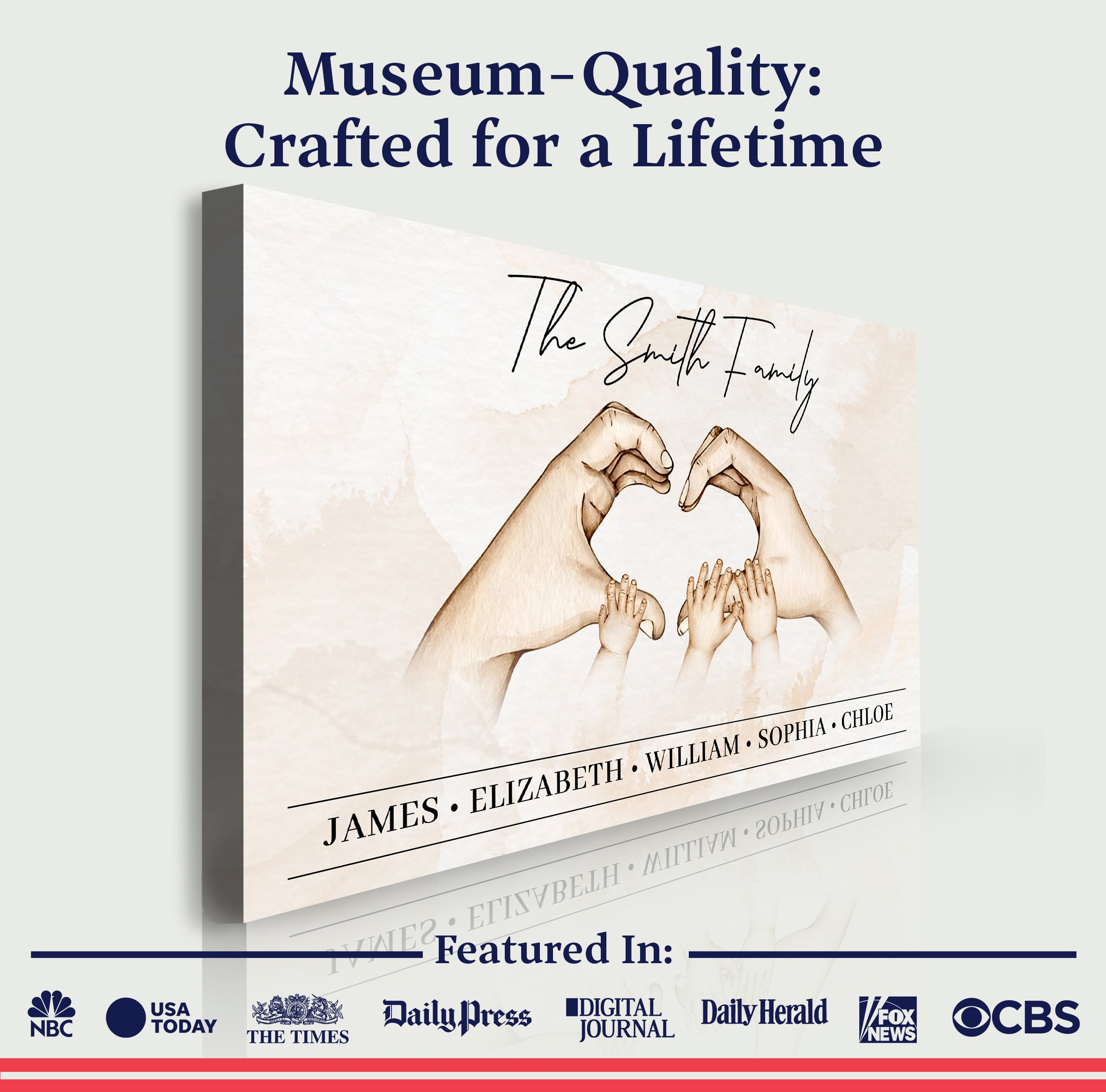 Mother's Day Sign Family Heart on sale at MyriadMart