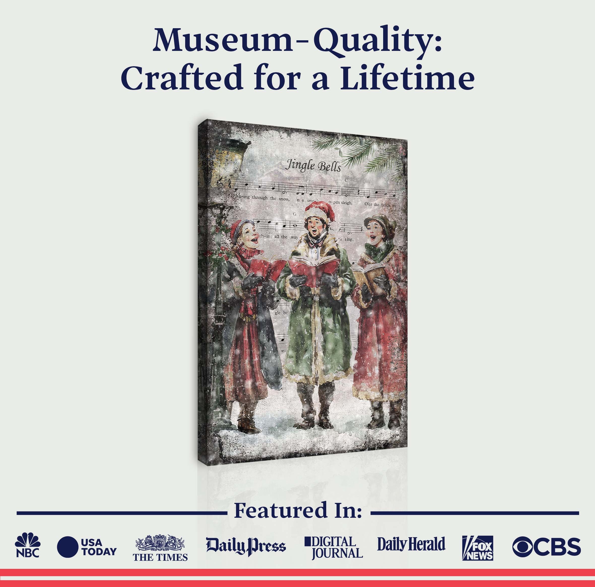 Vintage Christmas Carolers Wall Art II on sale at MyriadMart