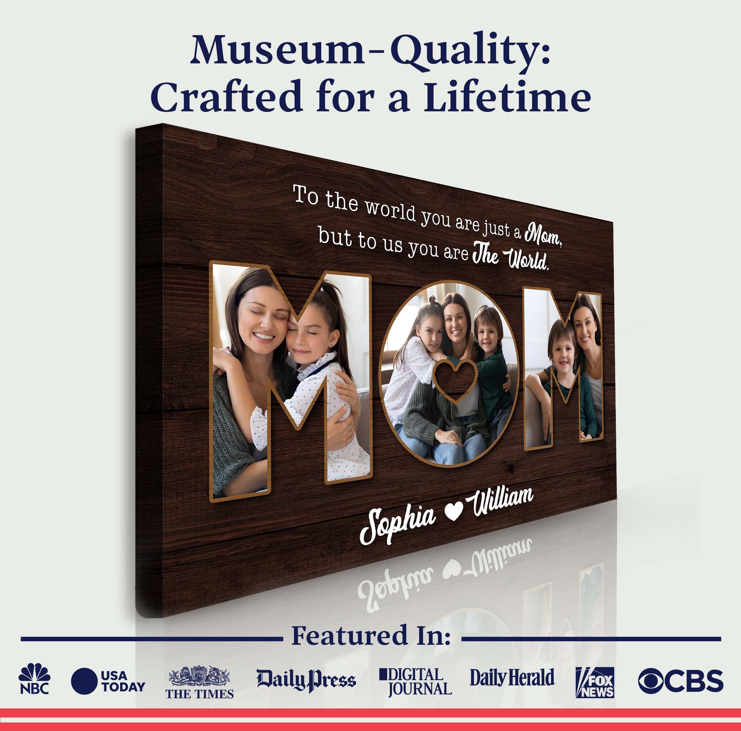 Mother's Day Sign To Us You Are The World II on sale at MyriadMart