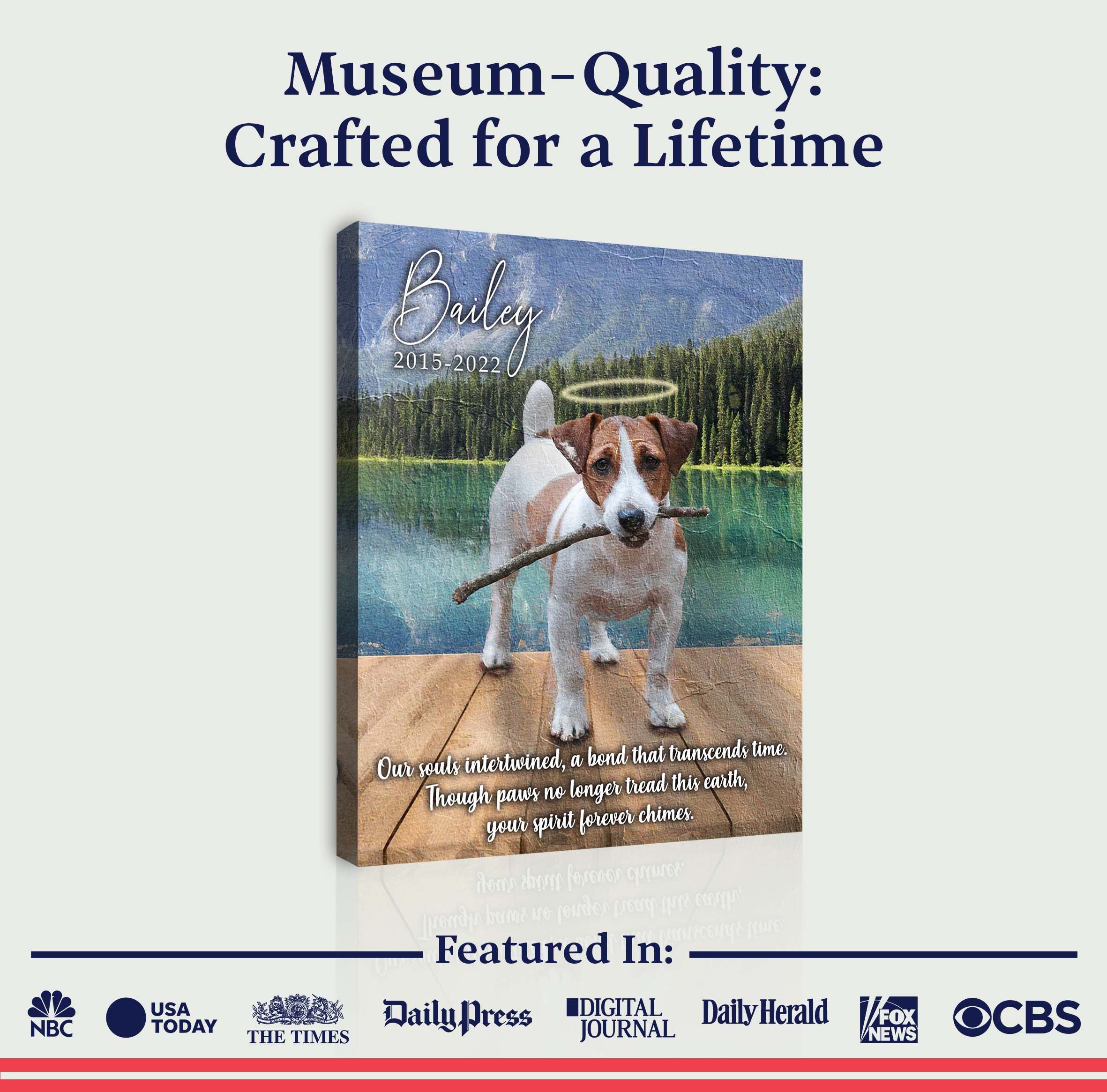 Pet Memorial Sign A Bond That Transcends Time on sale at MyriadMart