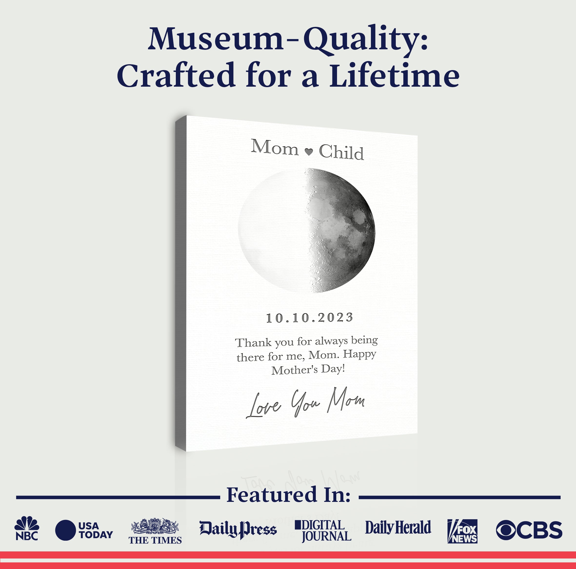 Mother's Day Sign Moon Phase on sale at MyriadMart