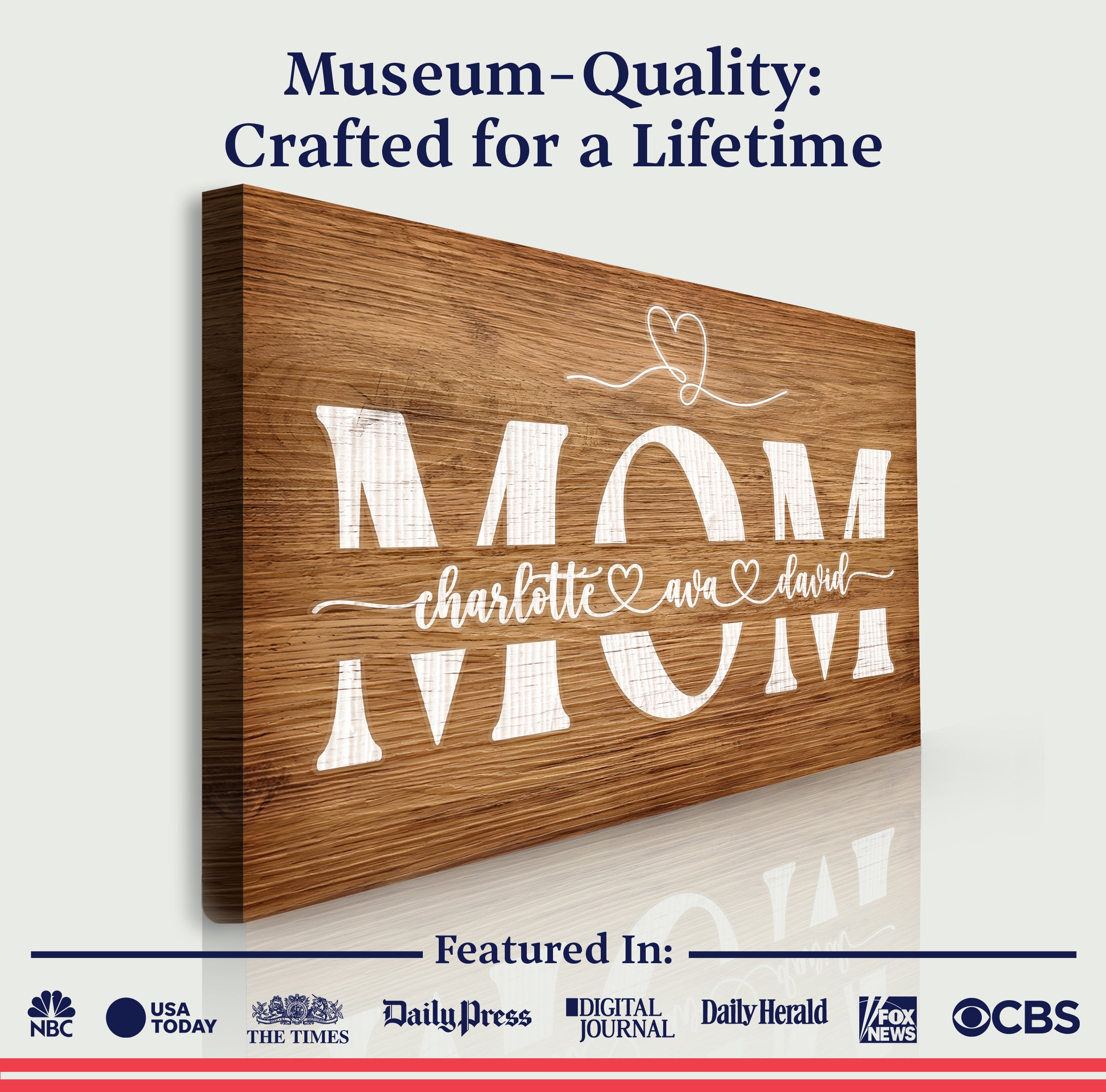 Mother's Day Wood Sign on sale at MyriadMart