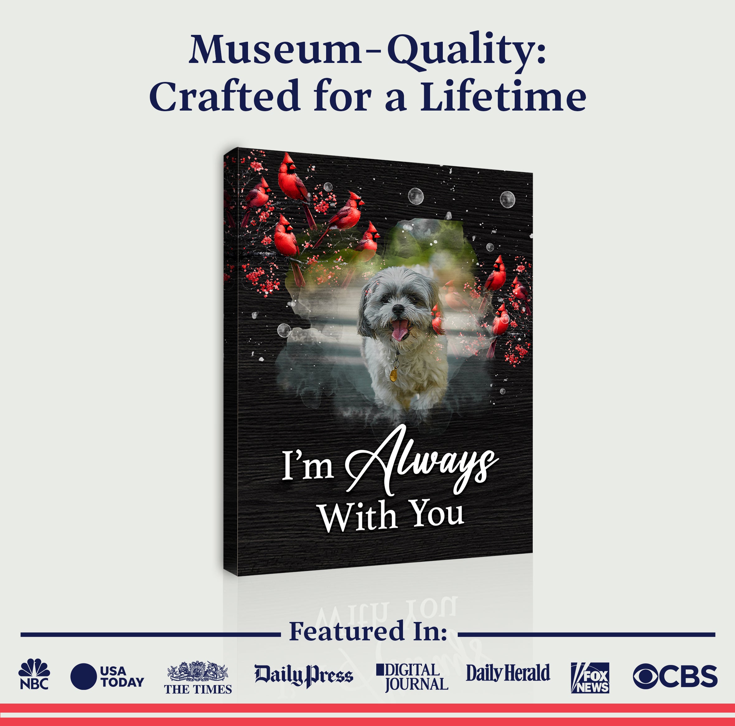 Pet Memorial Sign I'm Always With You on sale at MyriadMart