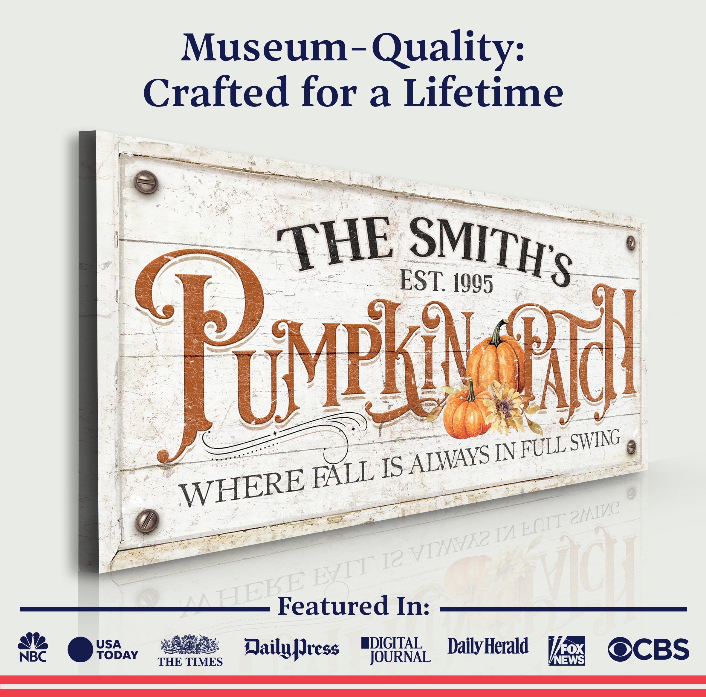 Where Fall Is Always In Full Swing Pumpkin Patch Sign on sale at MyriadMart