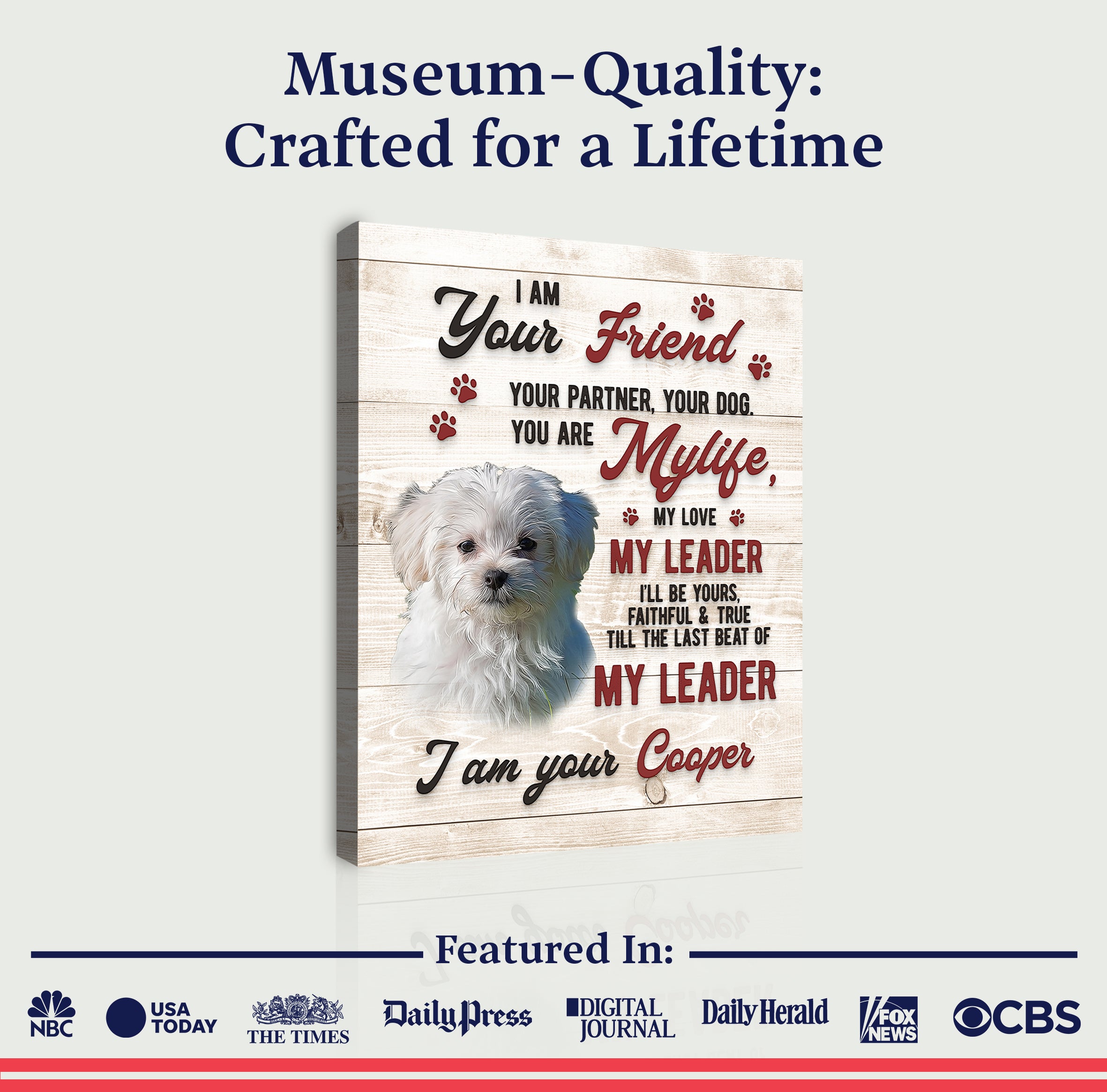 Pet Memorial Sign I Am Your Friend on sale at MyriadMart