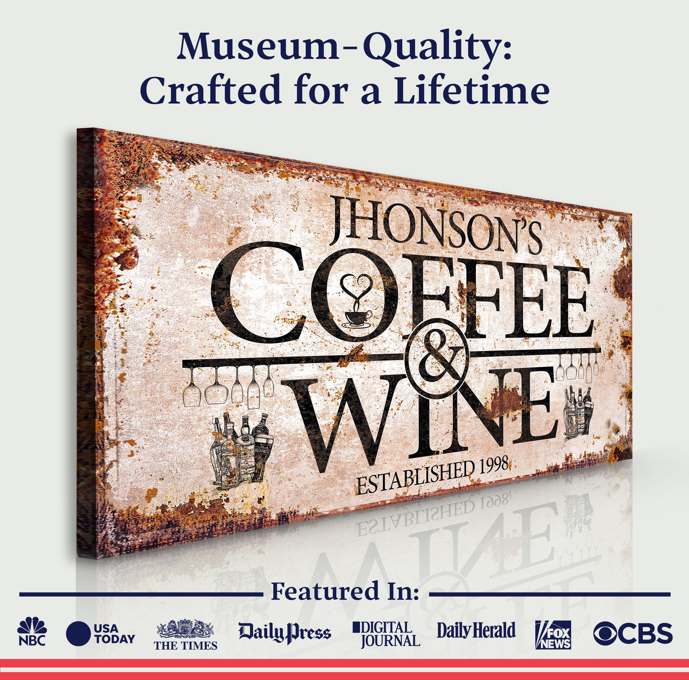 Coffee and Wine Sign II on sale at MyriadMart