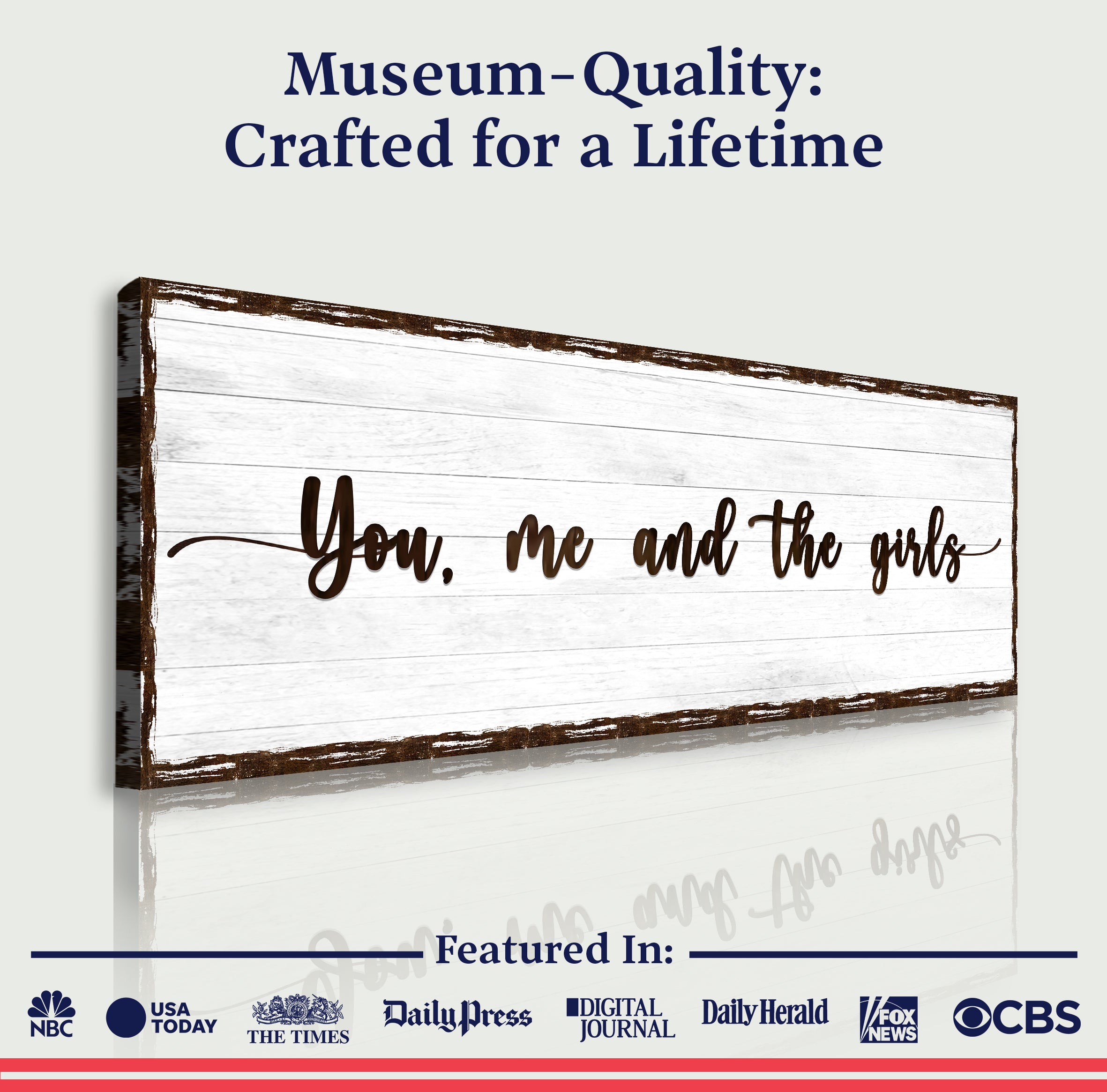 You, Me, And The Girls Sign on sale at MyriadMart