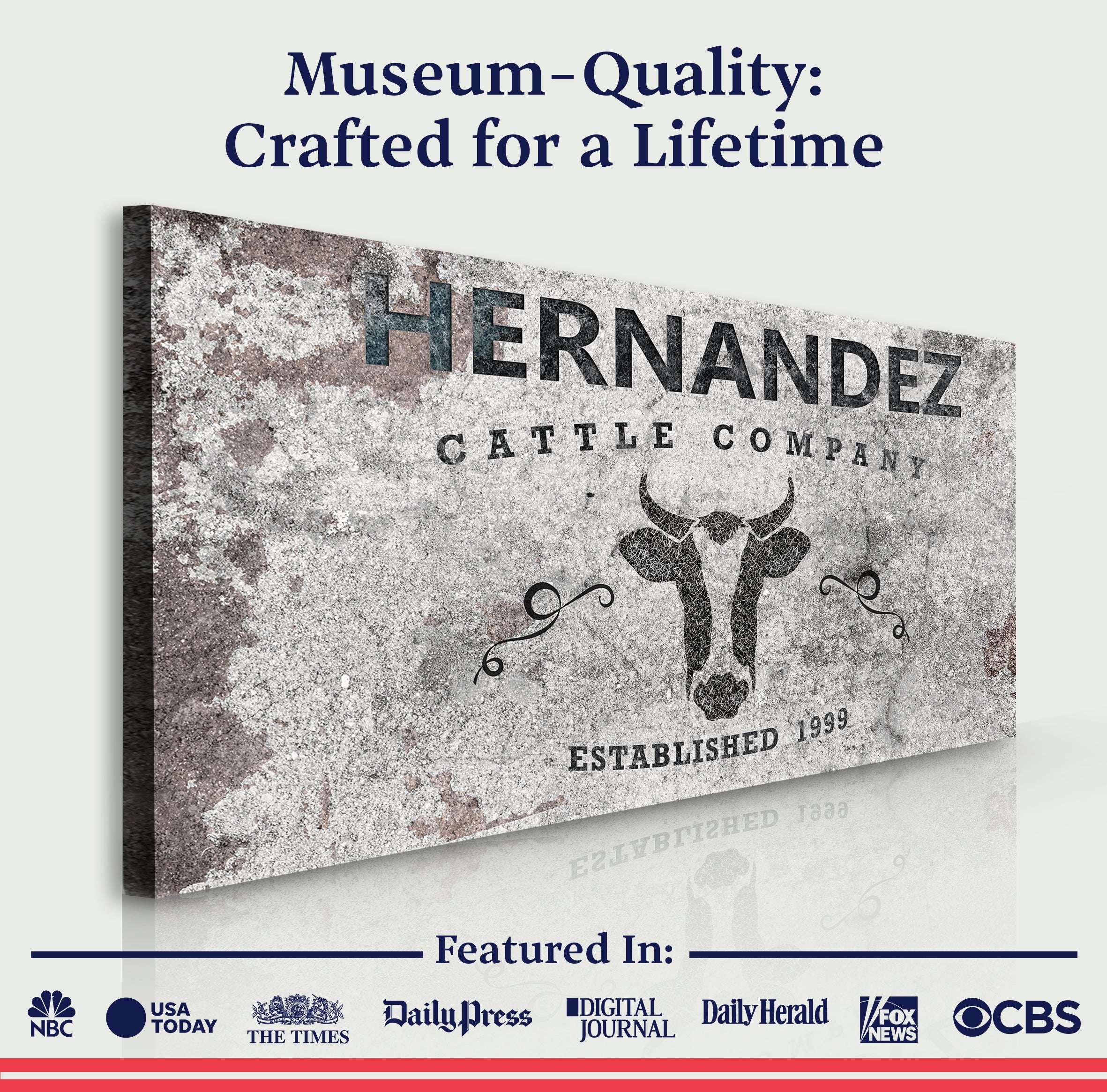 Cattle Company Sign II on sale at MyriadMart