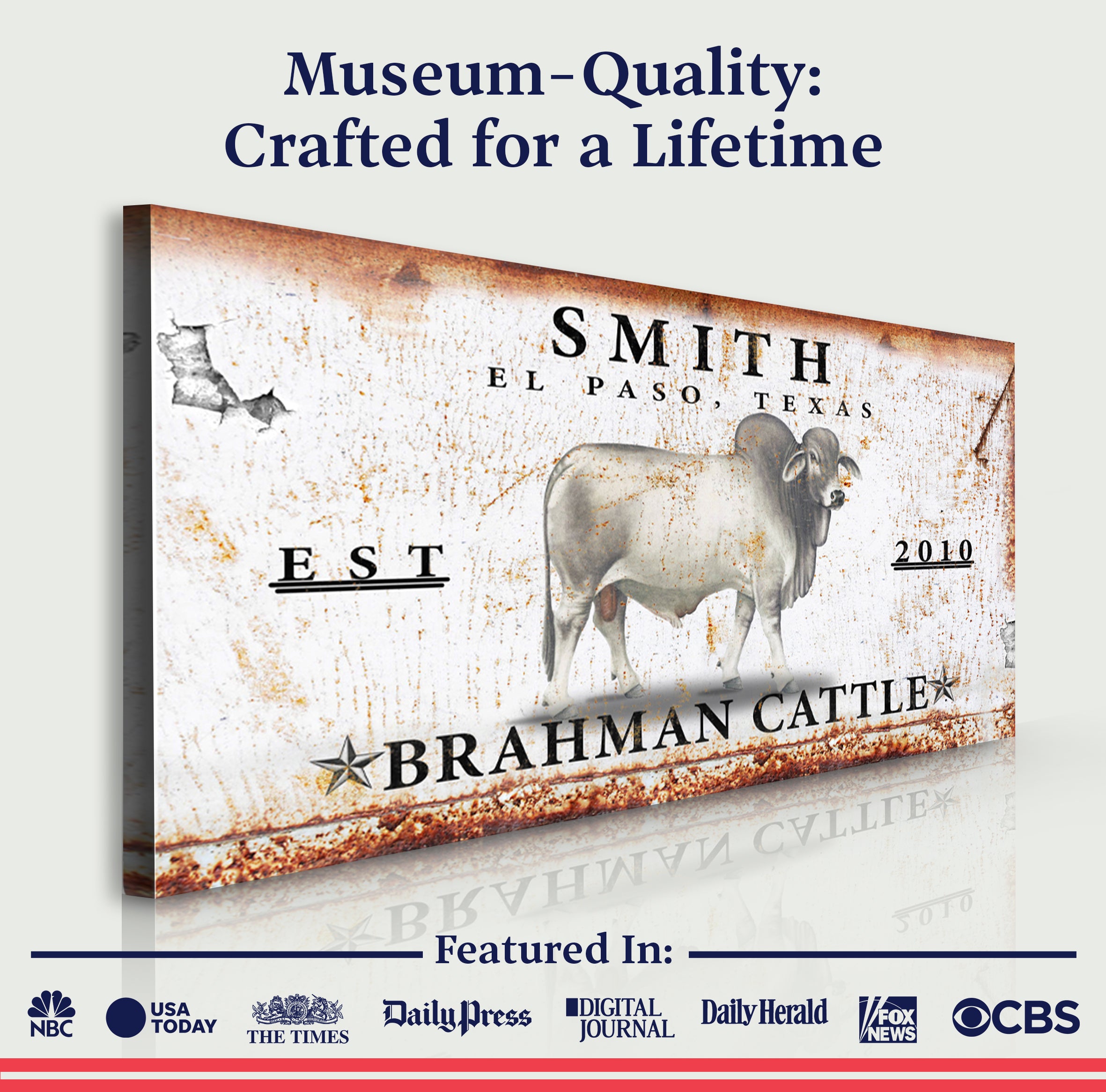 Brahman Cattle Sign III on sale at MyriadMart