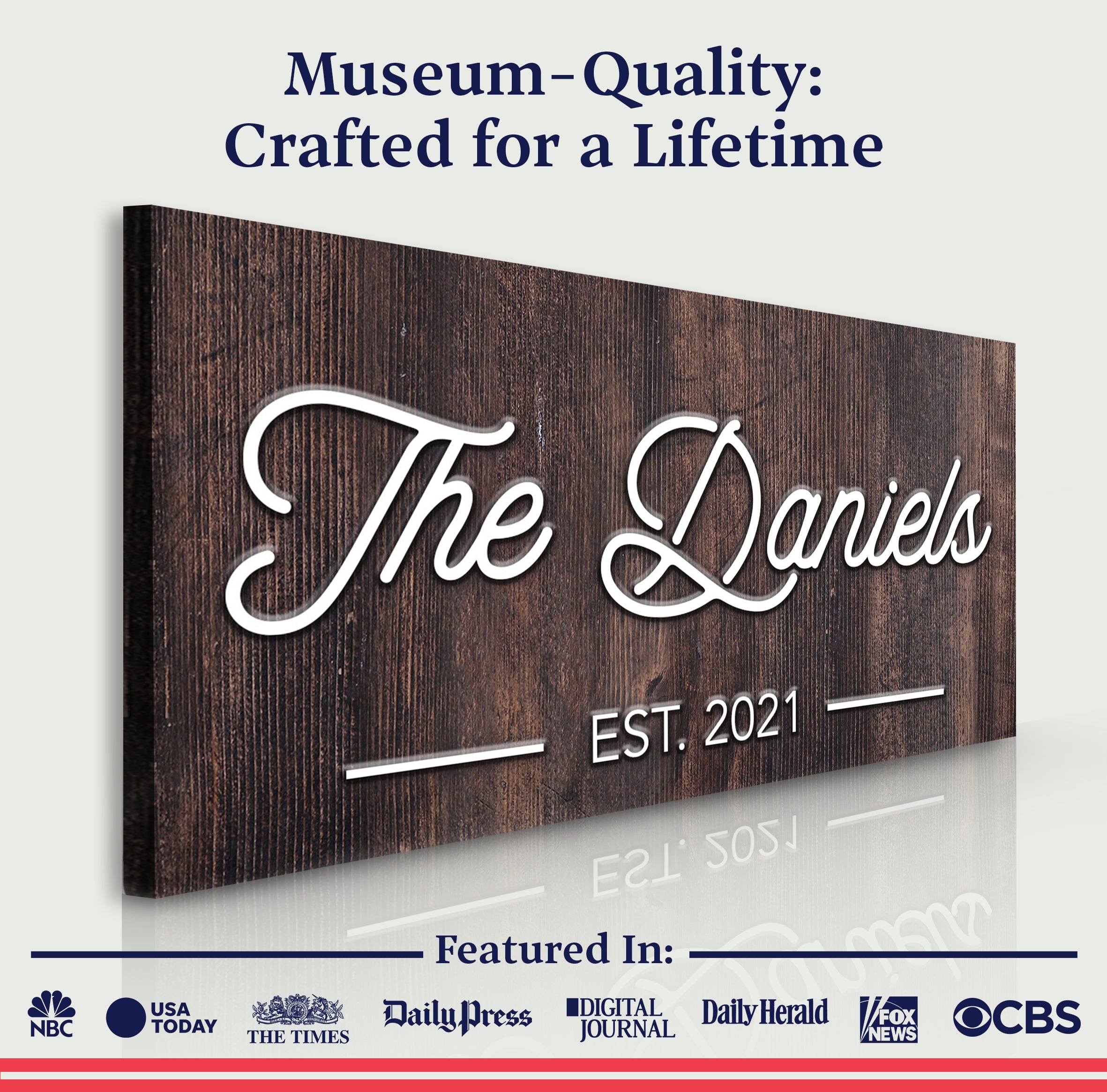 Family Name Sign IV on sale at MyriadMart