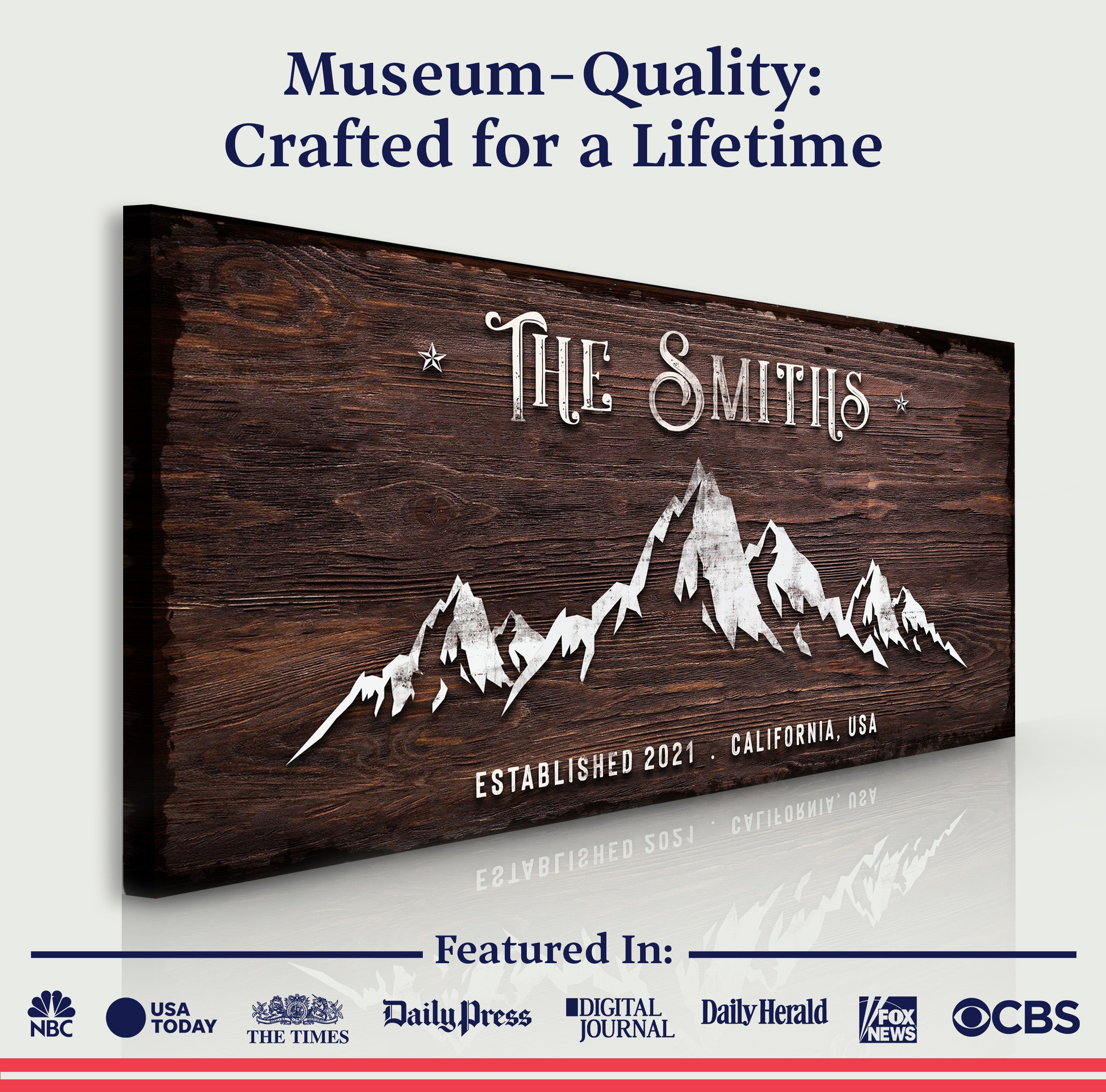 Family Mountain Home Sign on sale at MyriadMart