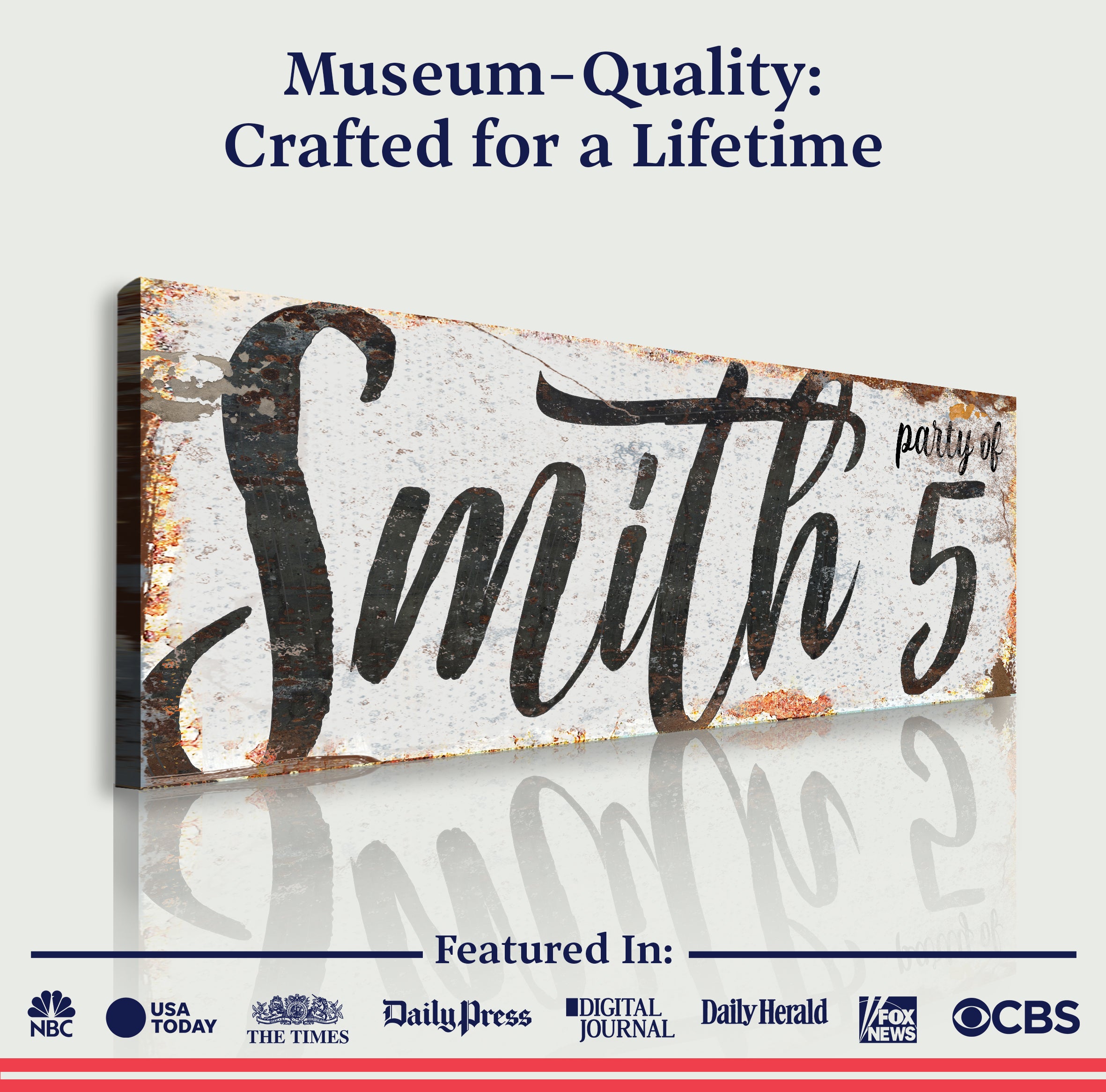 Personalized Party of Family Sign II on sale at MyriadMart