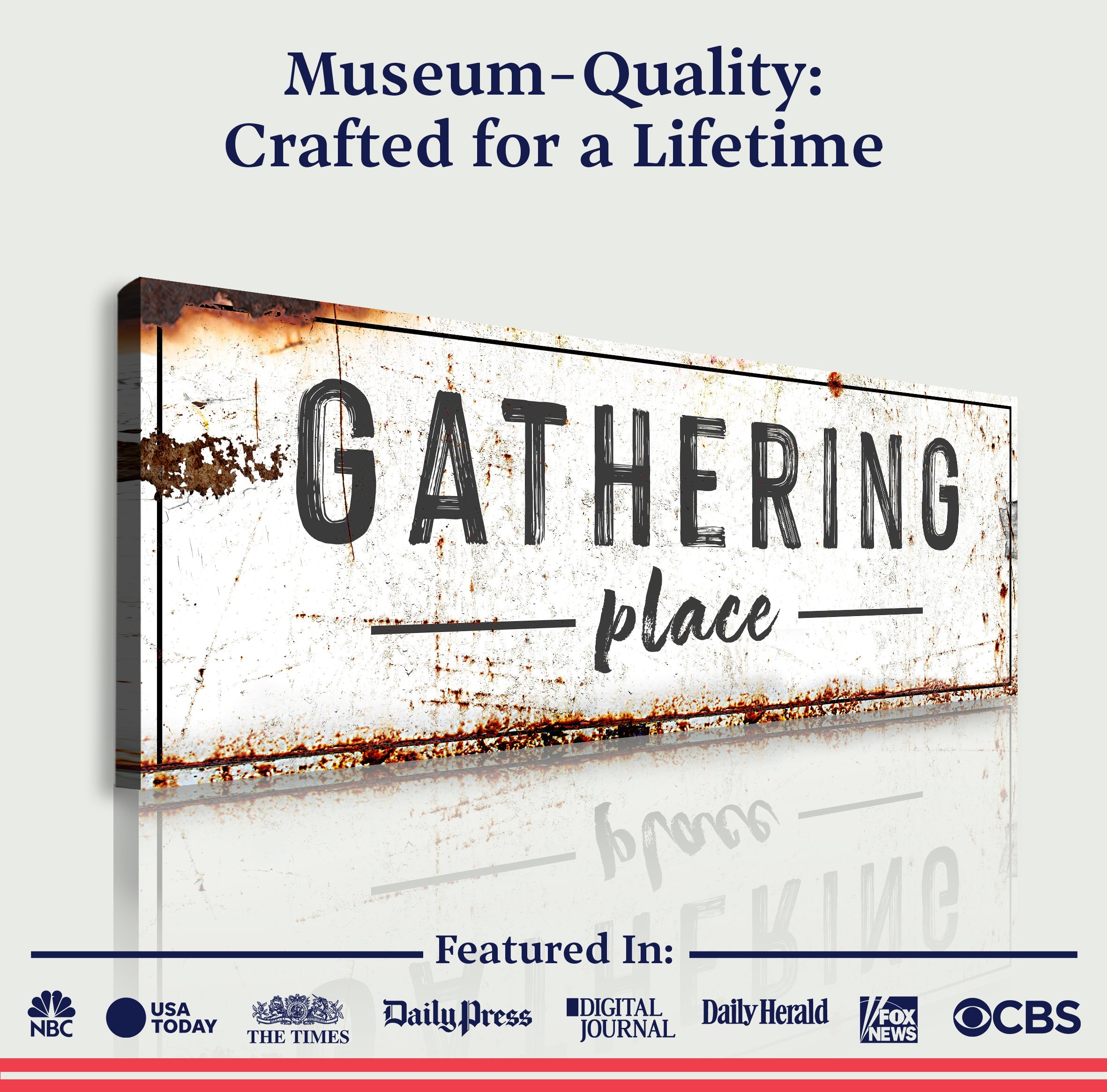 Family Gathering Place Sign on sale at MyriadMart
