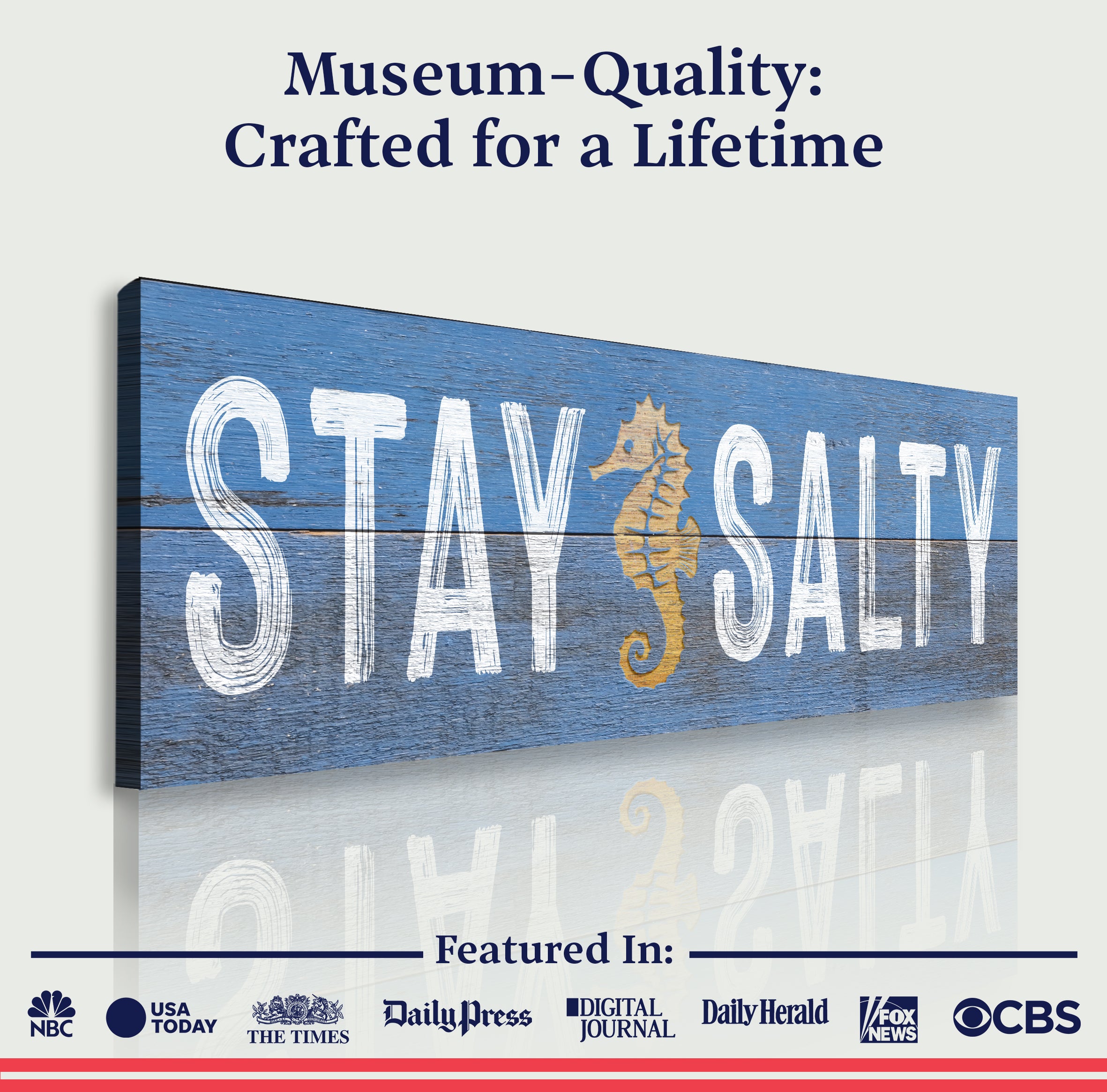 Stay Salty Coastal Sign VII on sale at MyriadMart