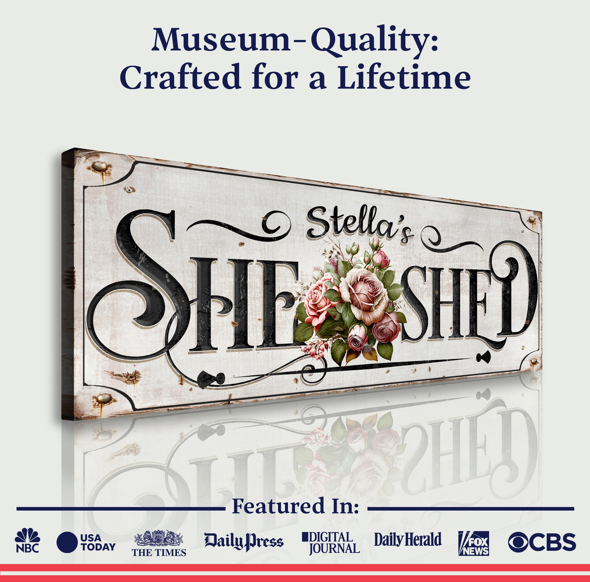 Personalized She Shed Sign on sale at MyriadMart