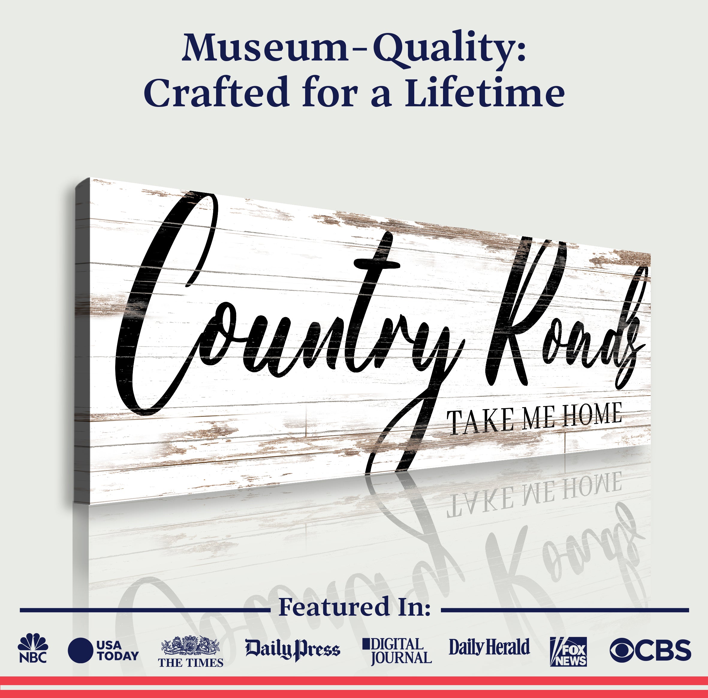 Country Roads Take Me Home Sign II on sale at MyriadMart