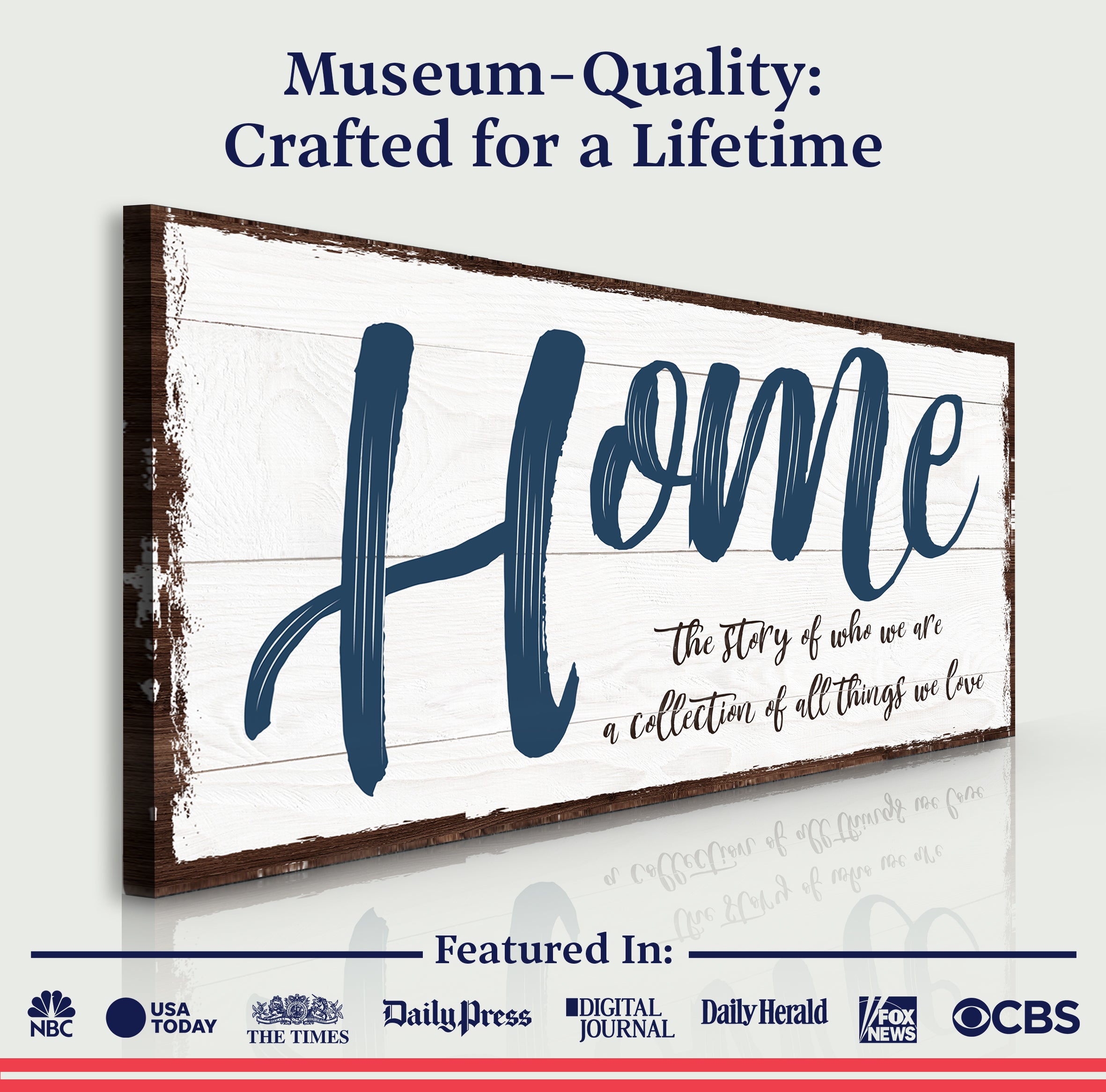 Home The Story of Who We Are Family Sign II on sale at MyriadMart