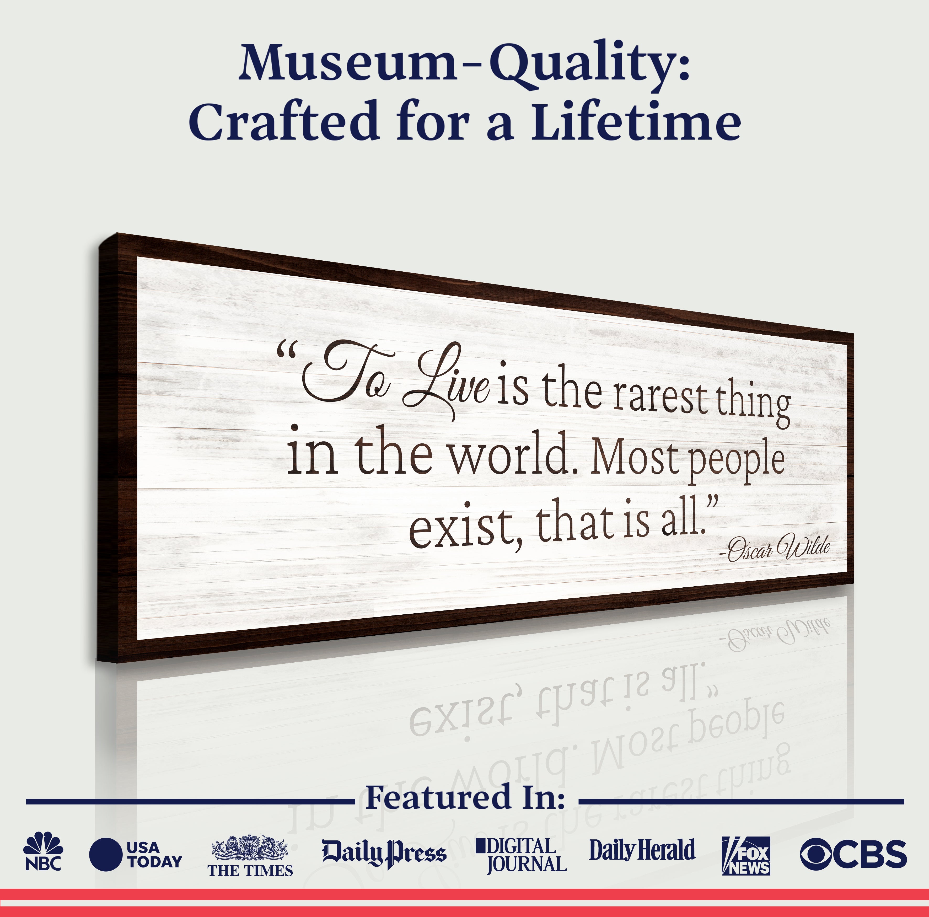 To Live Is The Rarest Thing Farmhouse Sign II on sale at MyriadMart