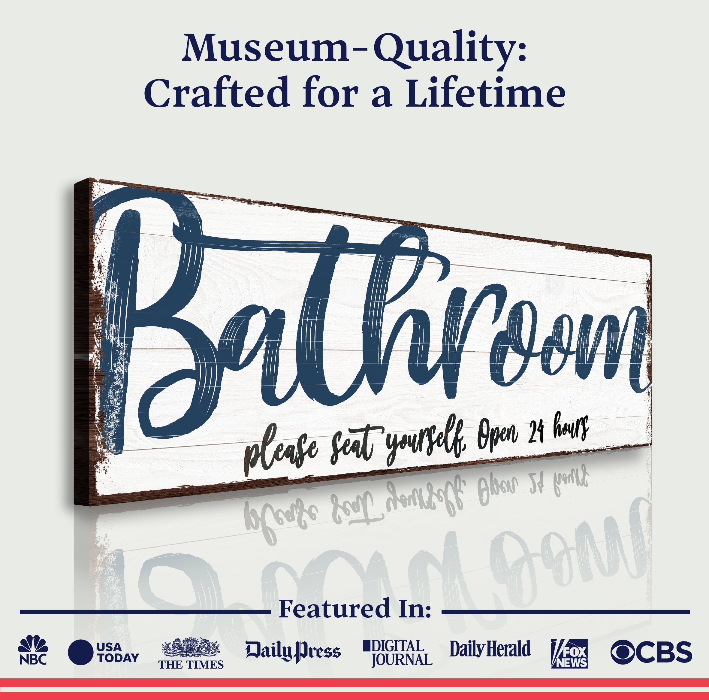 Please Seat Yourself Bathroom Sign II on sale at MyriadMart
