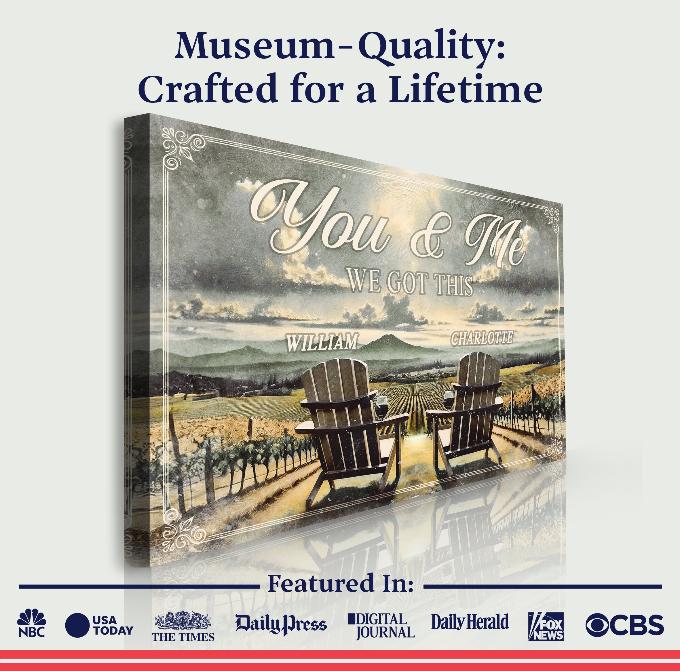 Vineyard Themed We Got This Couple Sign on sale at MyriadMart