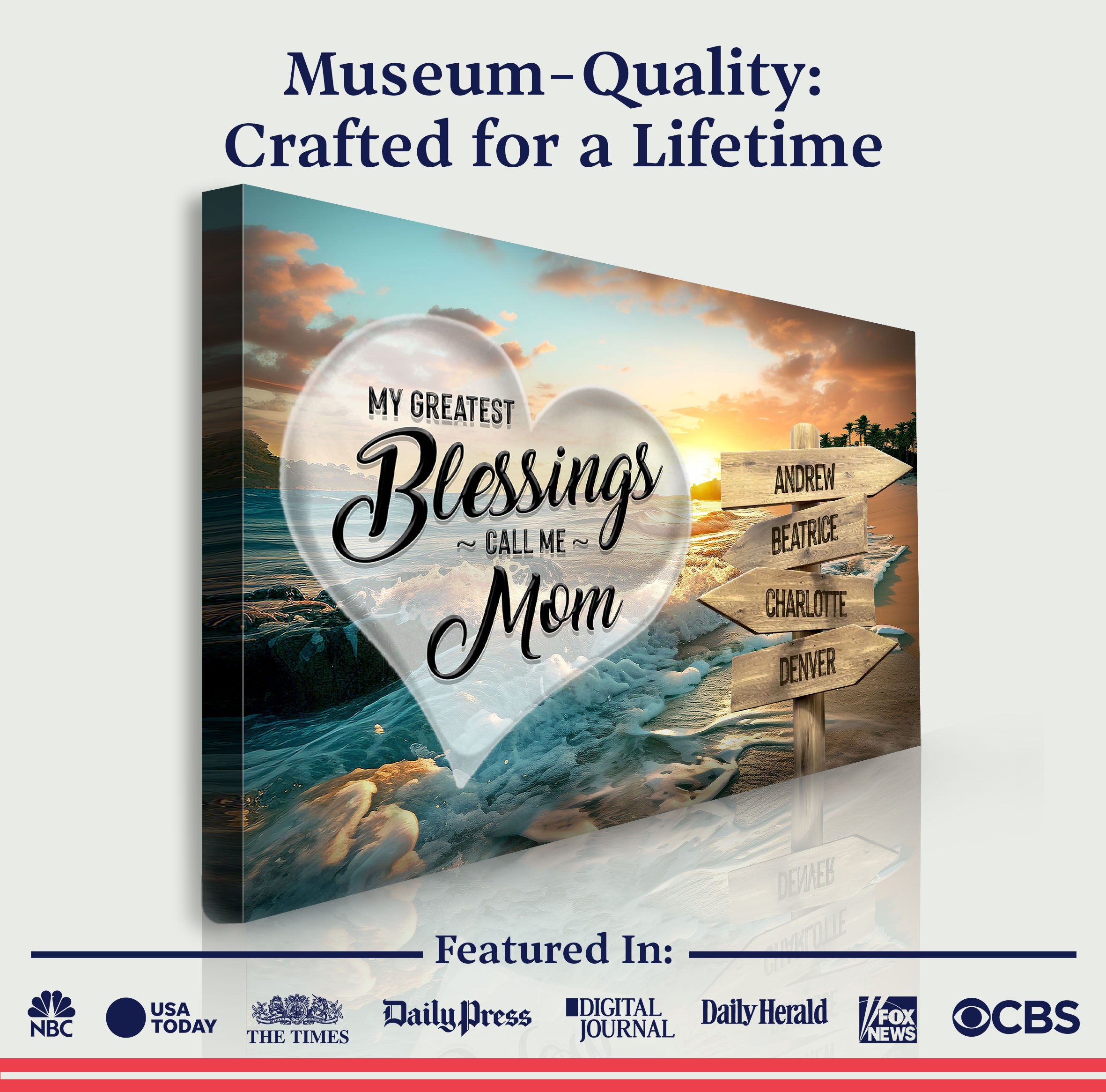 Mother's Day Sign My Greatest Blessings on sale at MyriadMart