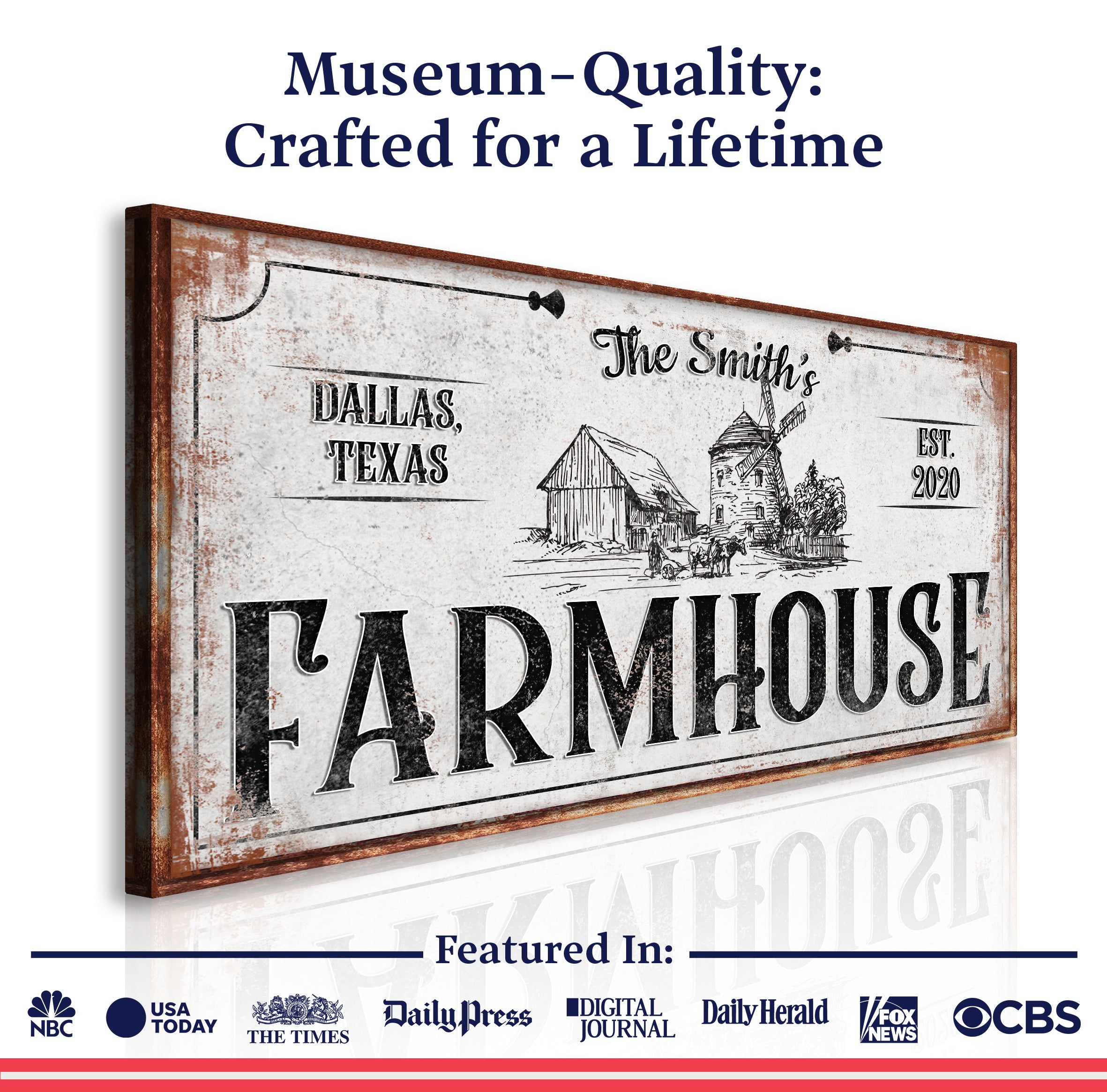 Rustic Farmhouse Sign XI on sale at MyriadMart