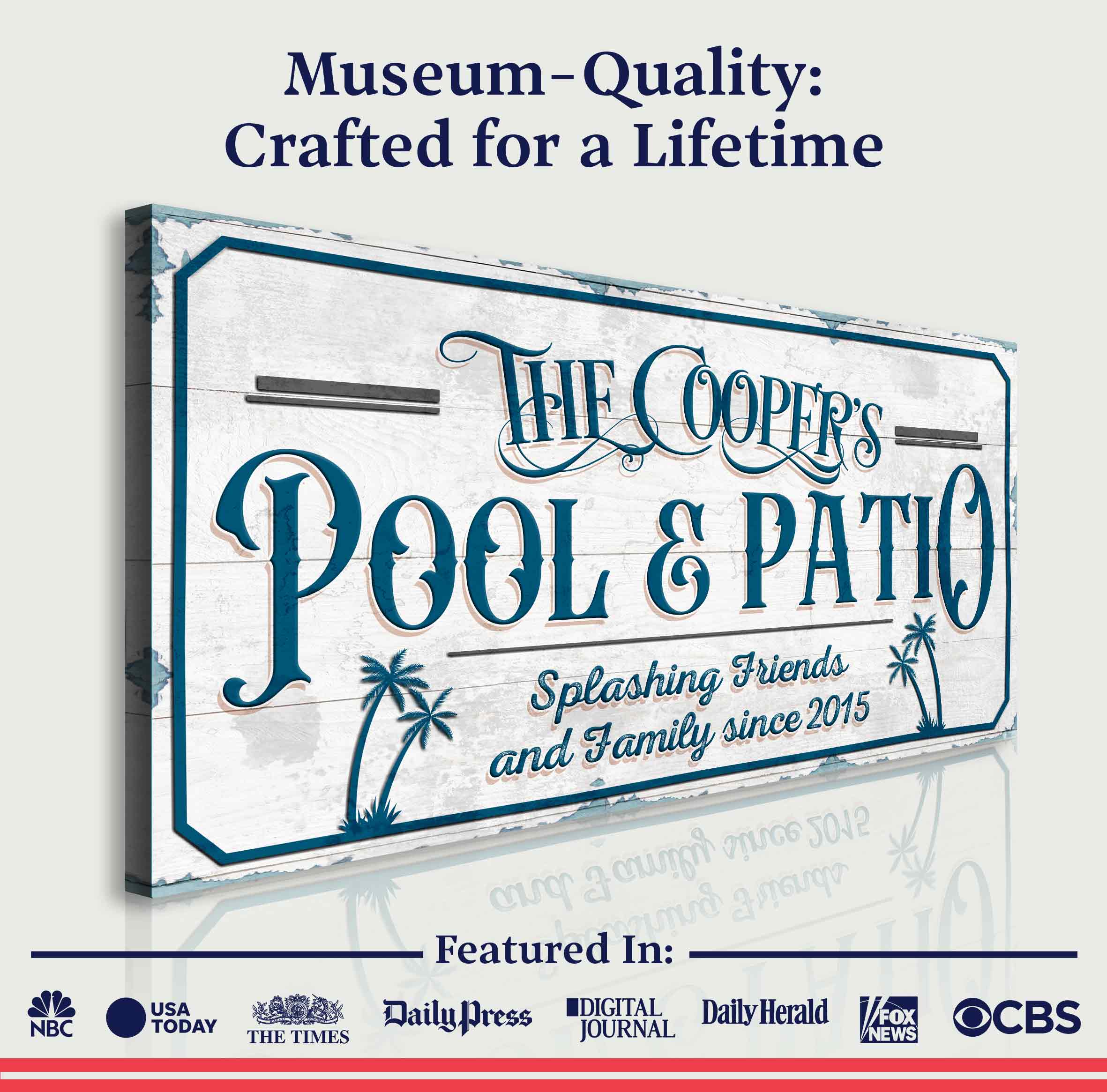 Personalized Pool Bar Sign on sale at MyriadMart