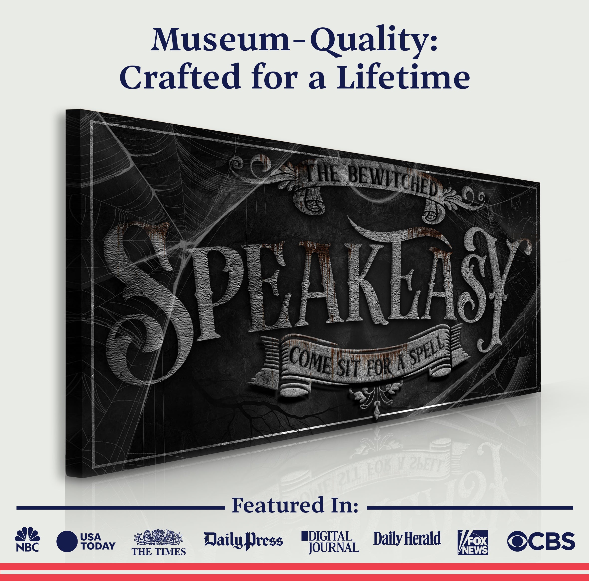 Wicked Witches' Graveyard Bar Halloween Sign III on sale at MyriadMart