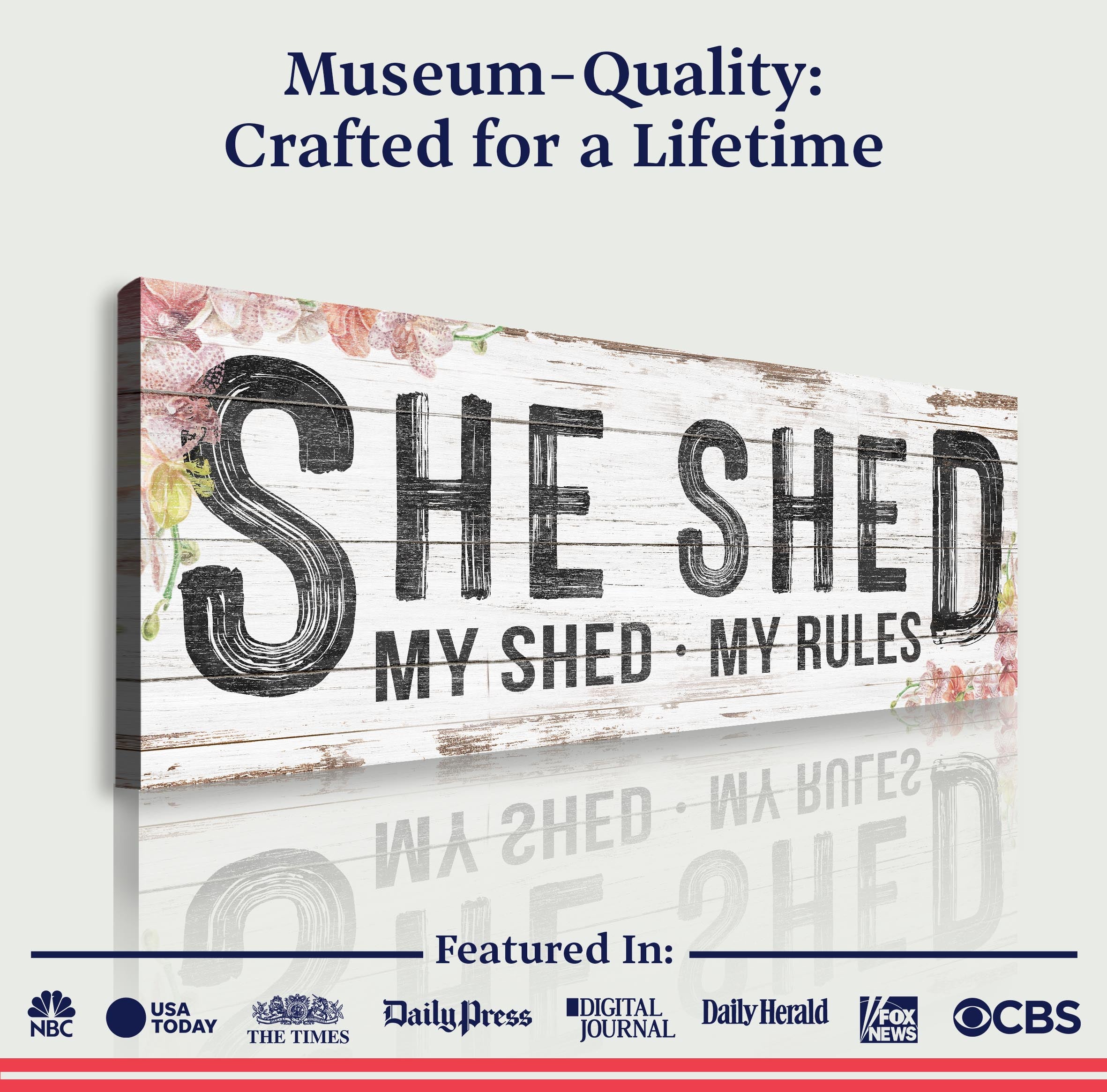 Personalized She Shed Sign XIV on sale at MyriadMart