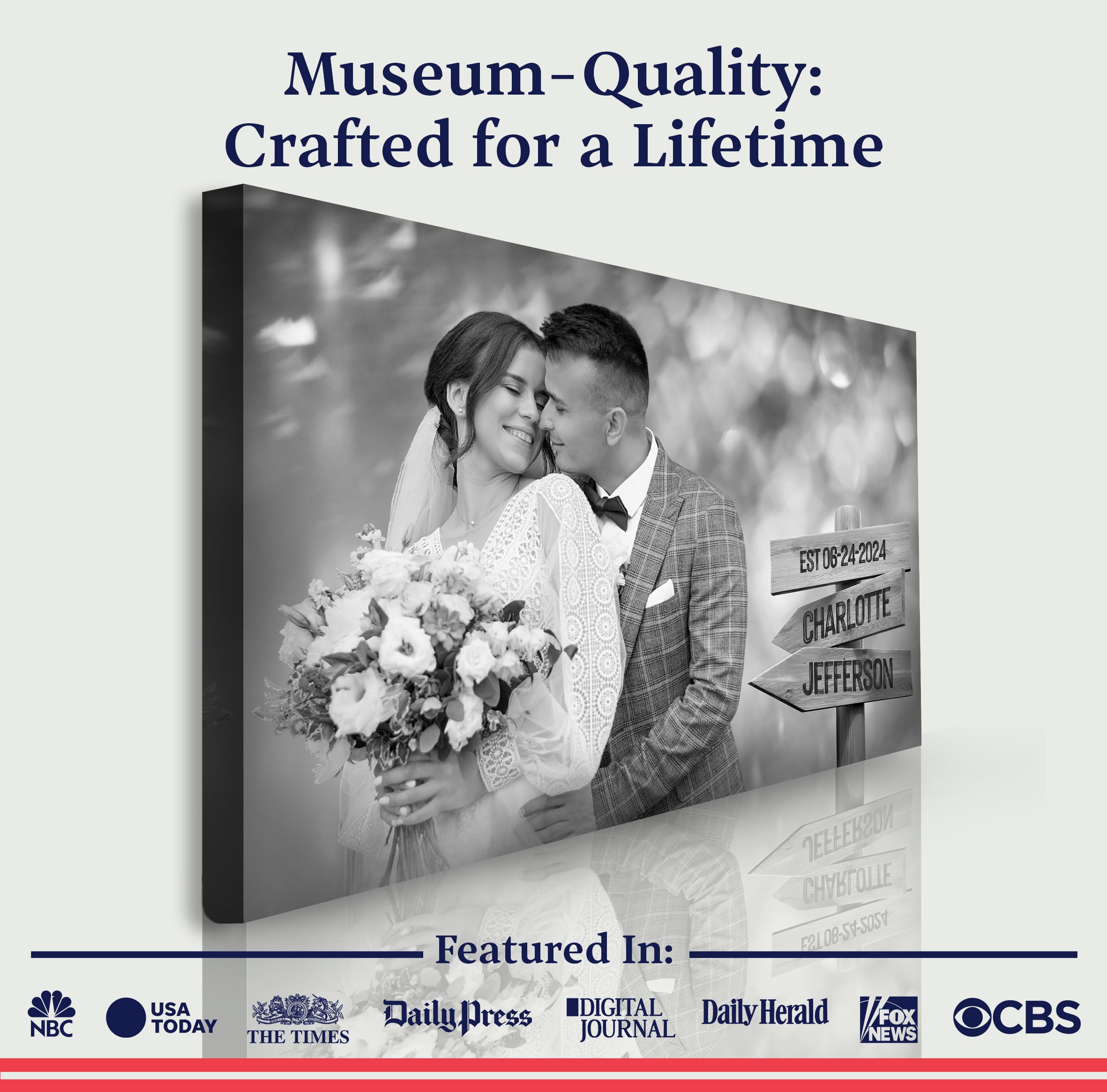 Couple Family Names Sign on sale at MyriadMart