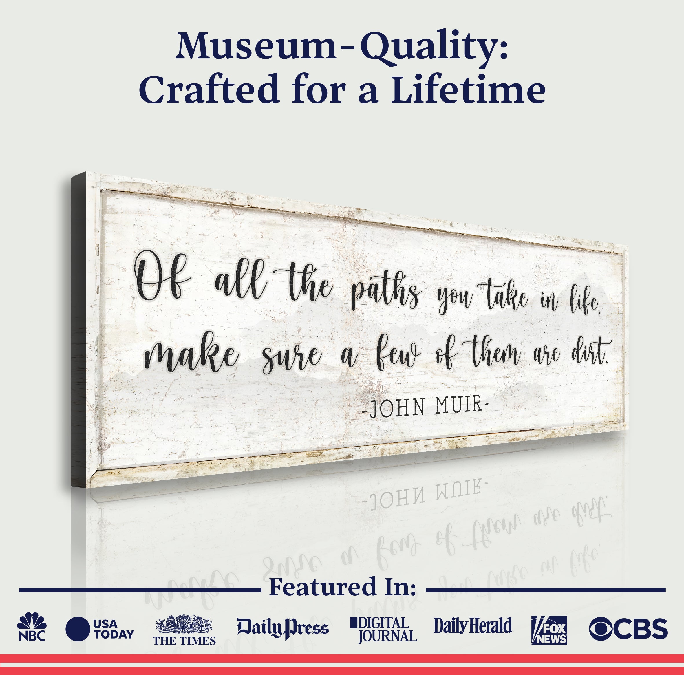 Of All the Paths You Take in Life Make Sure A Few Of Them Are Dirt Cabin Sign III on sale at MyriadMart