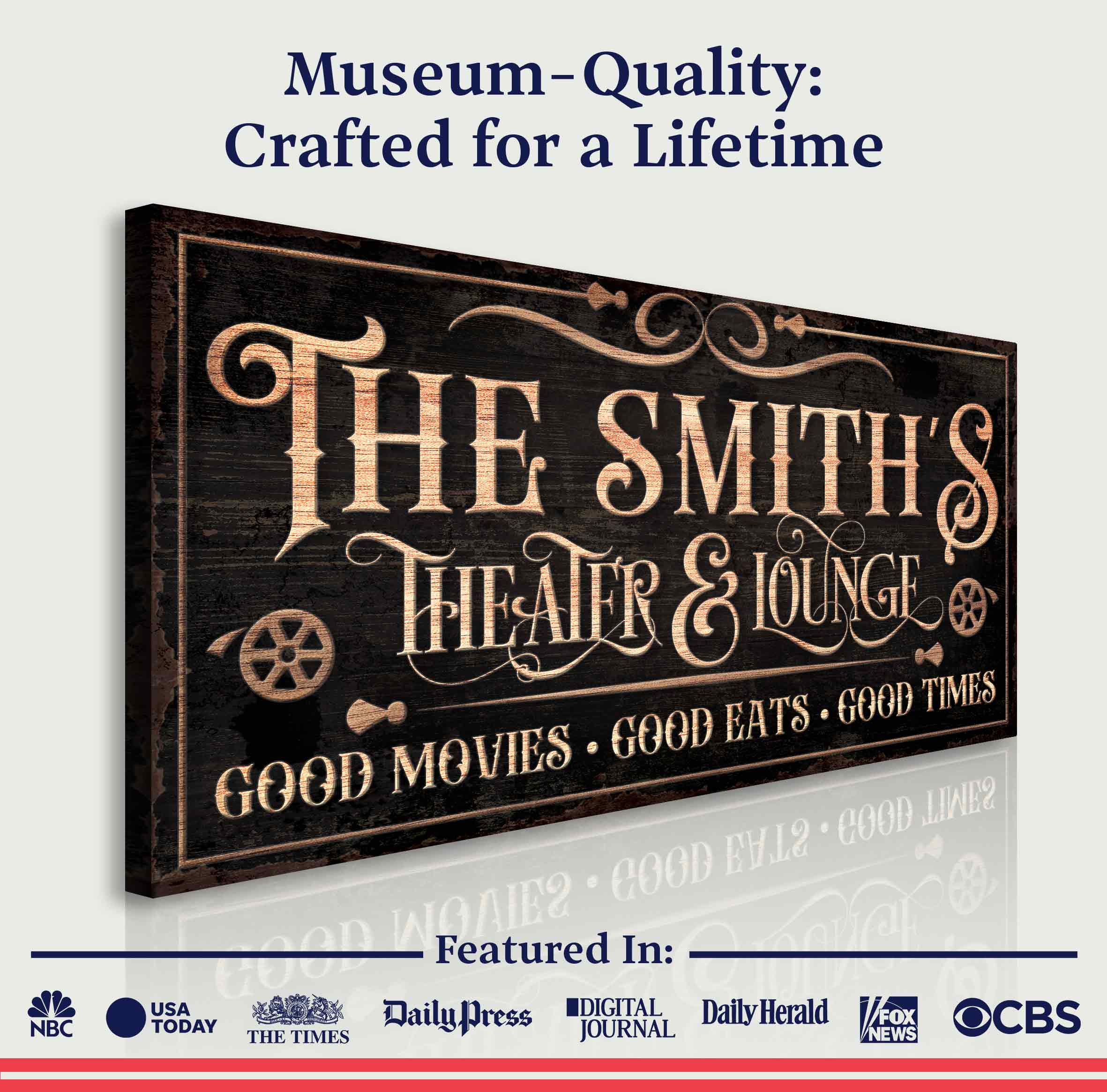 Personalized Theater Sign V on sale at MyriadMart