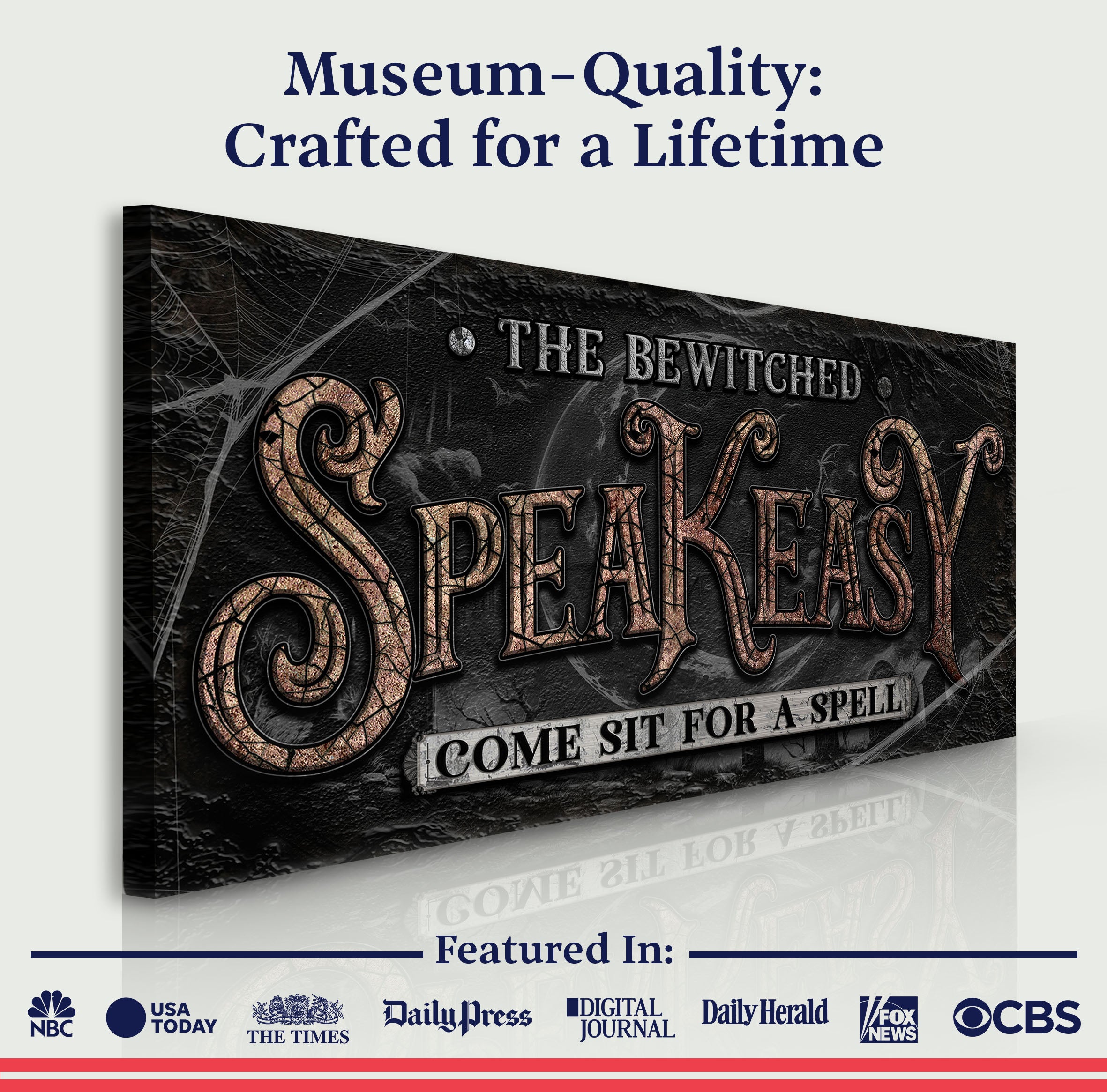 The Bewitched Speakeasy Bar Halloween Sign II on sale at MyriadMart