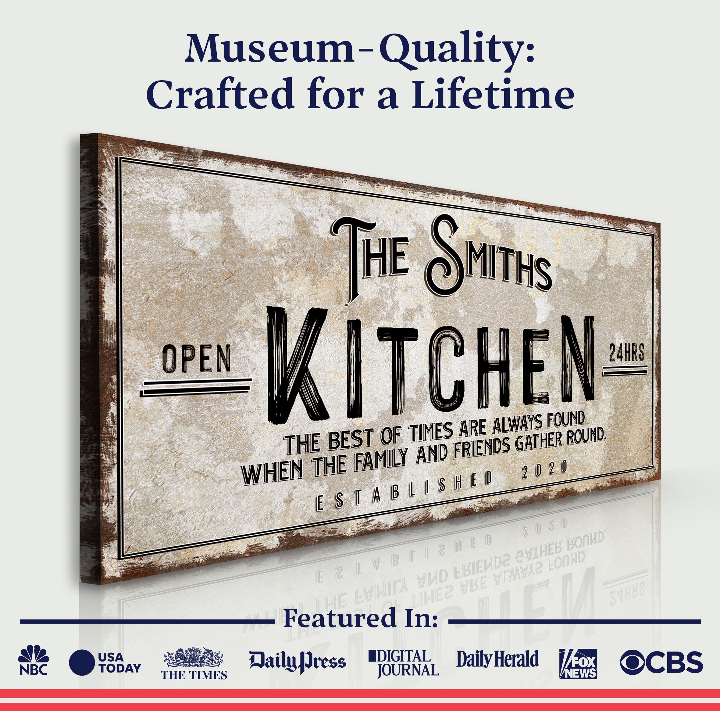 Family Kitchen Sign on sale at MyriadMart
