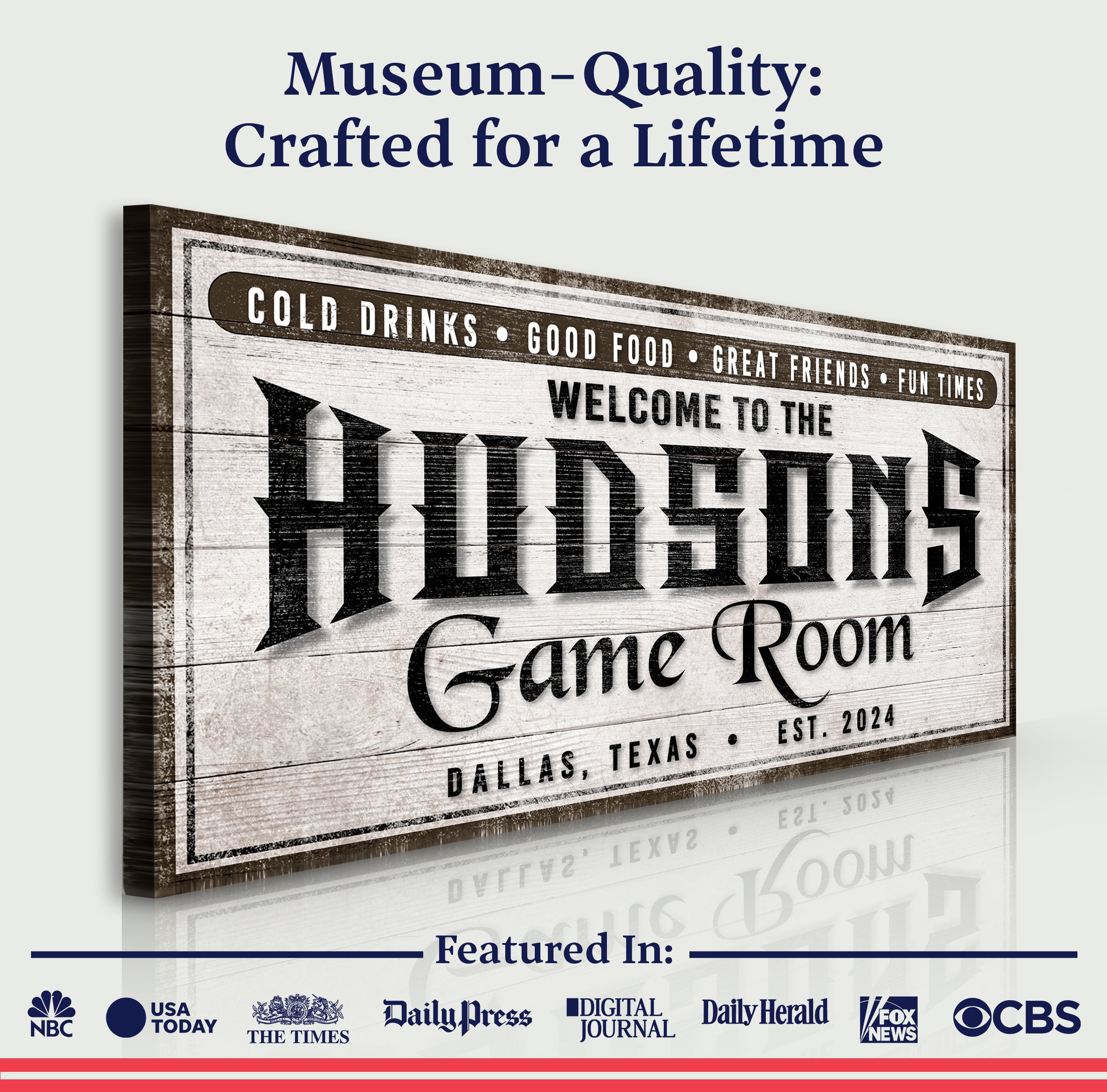 Personalized Game Room Sign IV on sale at MyriadMart