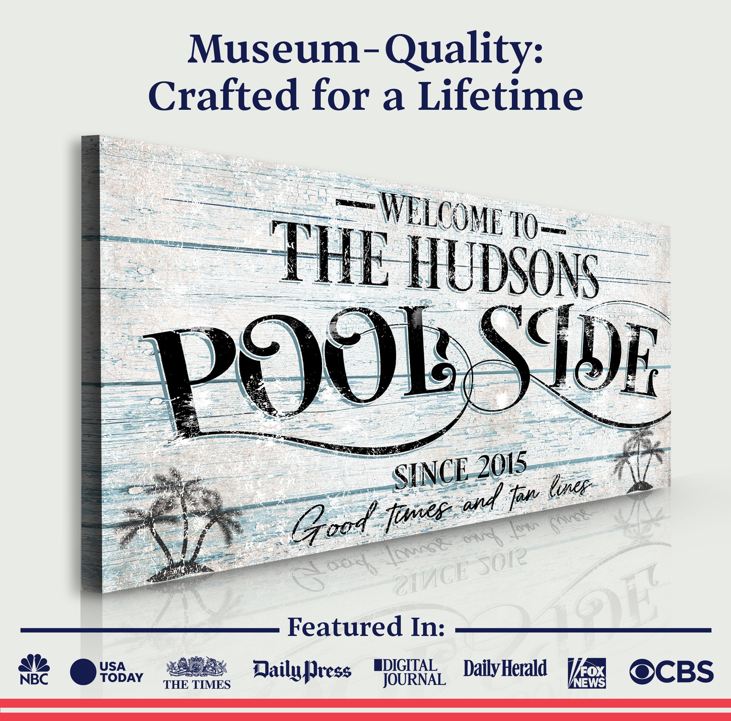 Personalized Poolside Sign II on sale at MyriadMart