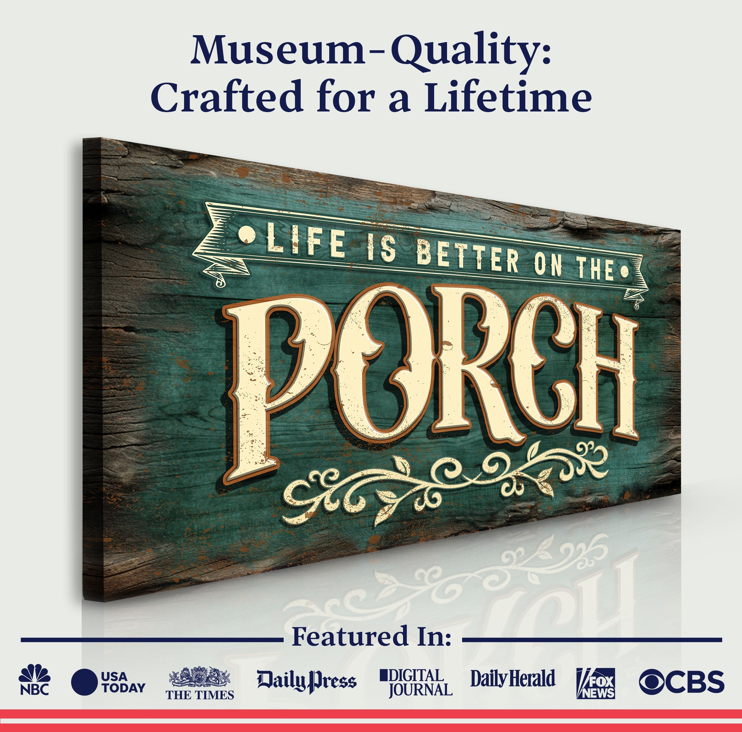 Life Is Better On The Porch Sign III on sale at MyriadMart