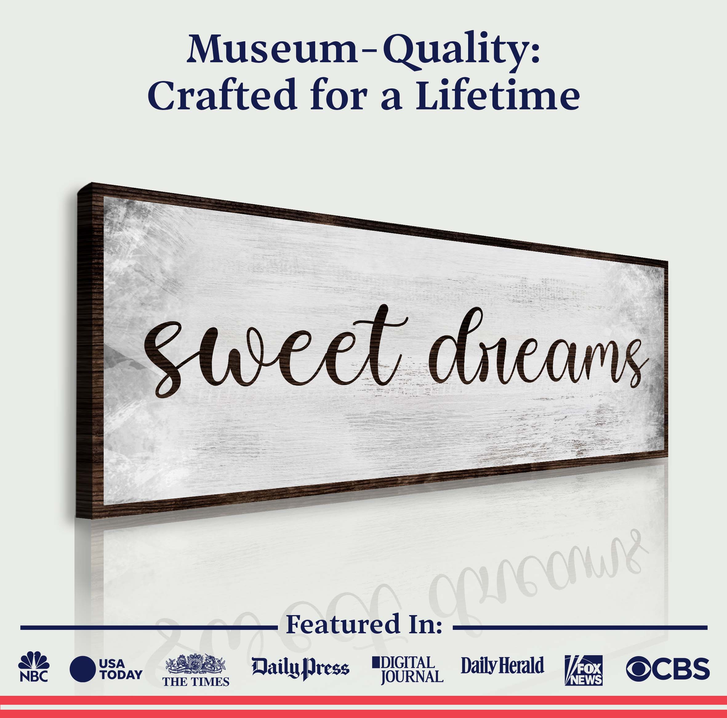 Sweet Dreams Bedroom Grunge Sign on sale at MyriadMart