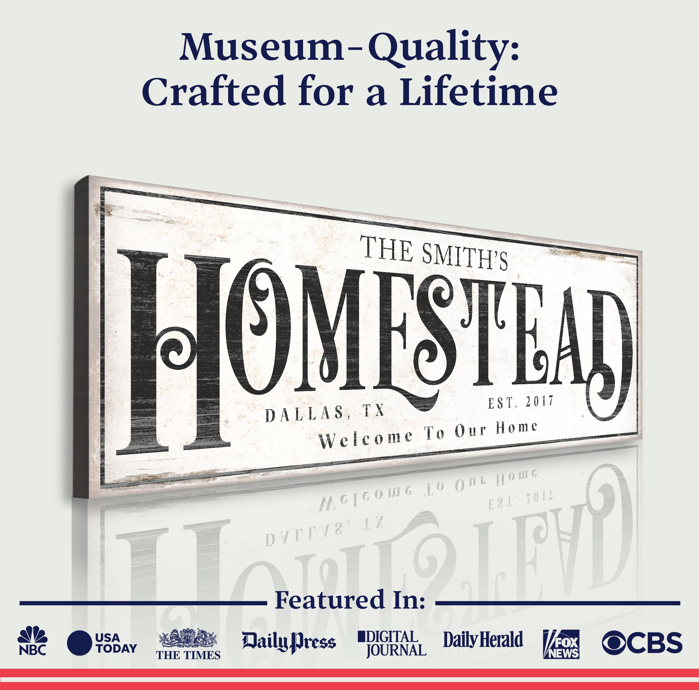 Vintage Homestead Sign III on sale at MyriadMart