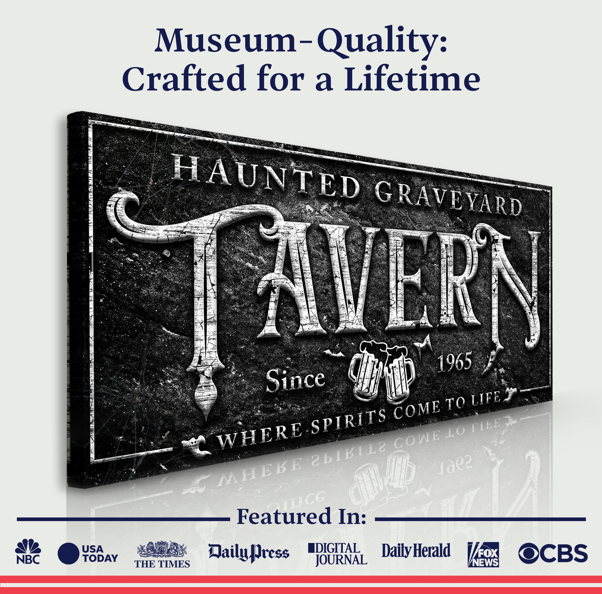 Haunted Graveyard Tavern Halloween Sign II on sale at MyriadMart