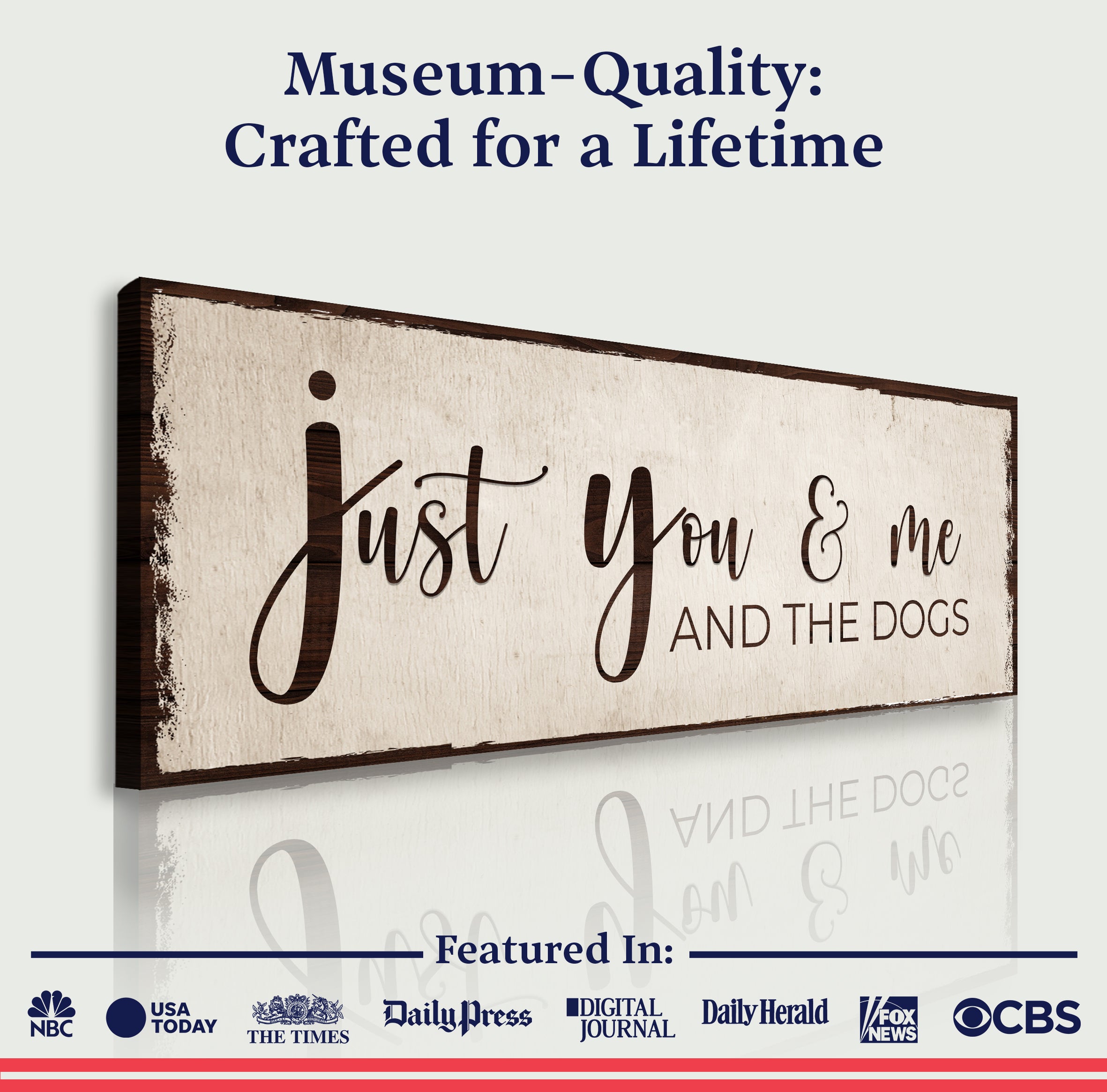 Just You, Me, And The Dogs Sign II on sale at MyriadMart