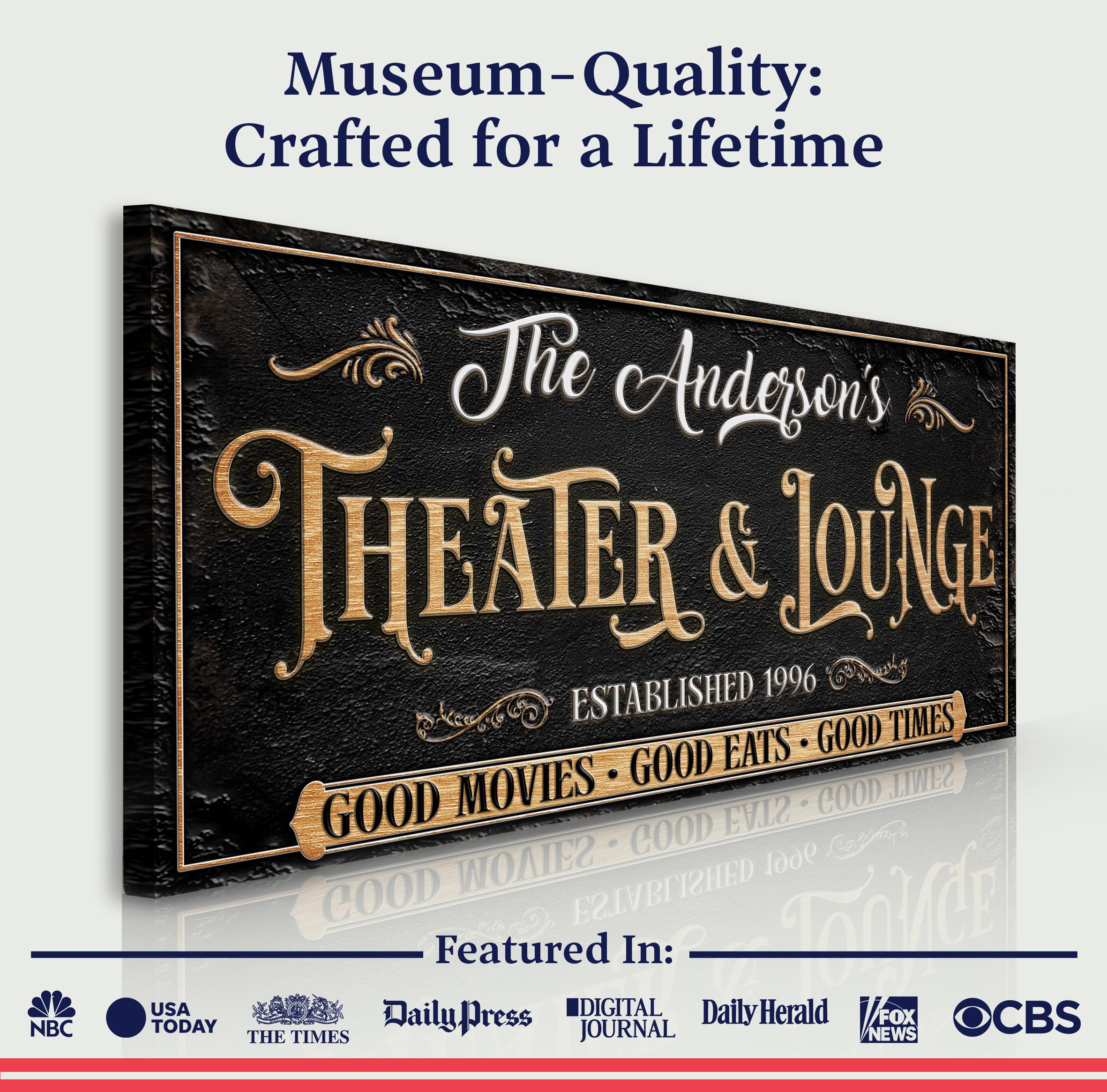 Family Theater And Lounge Sign VI on sale at MyriadMart
