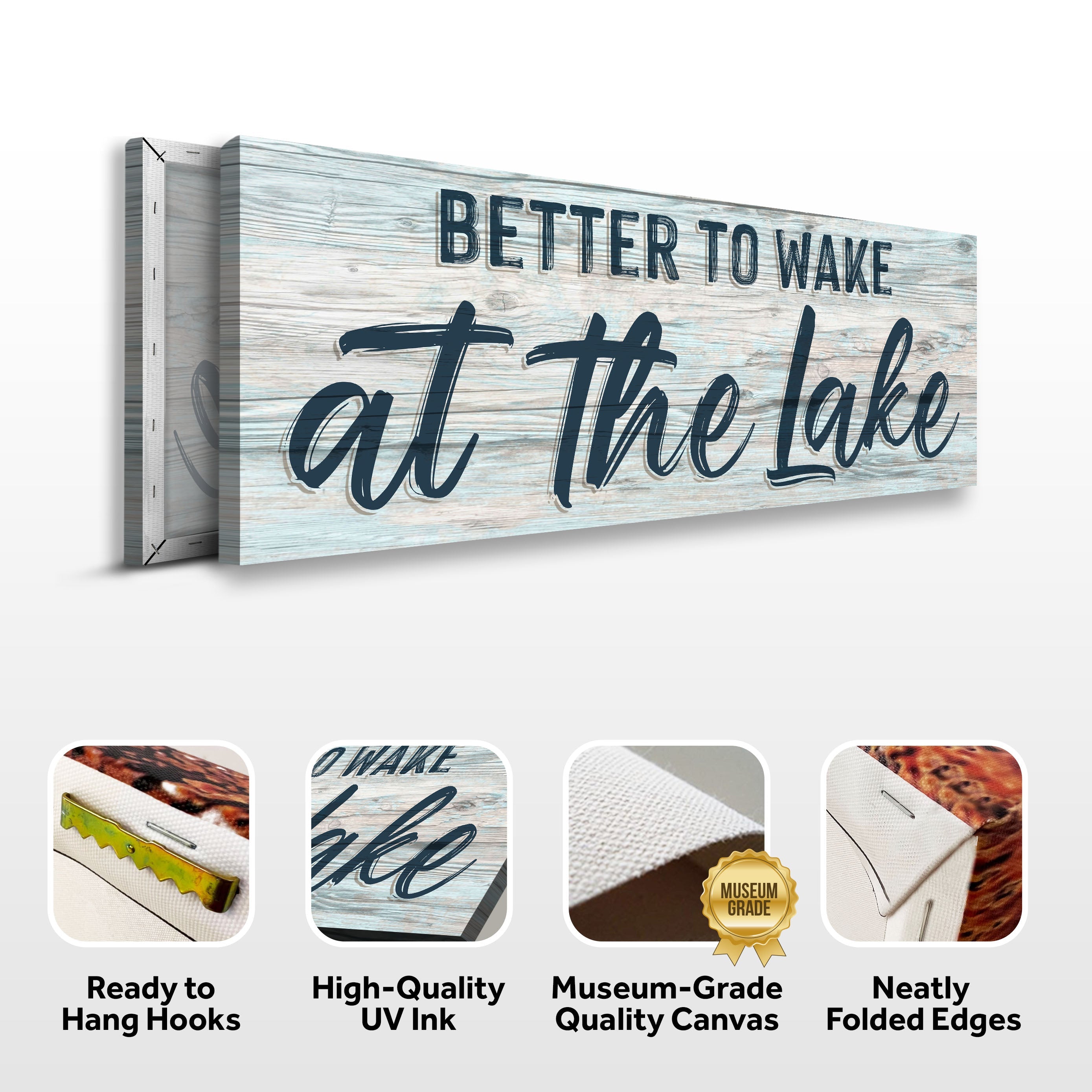 Better To Wake At The Lake Sign III on sale at MyriadMart