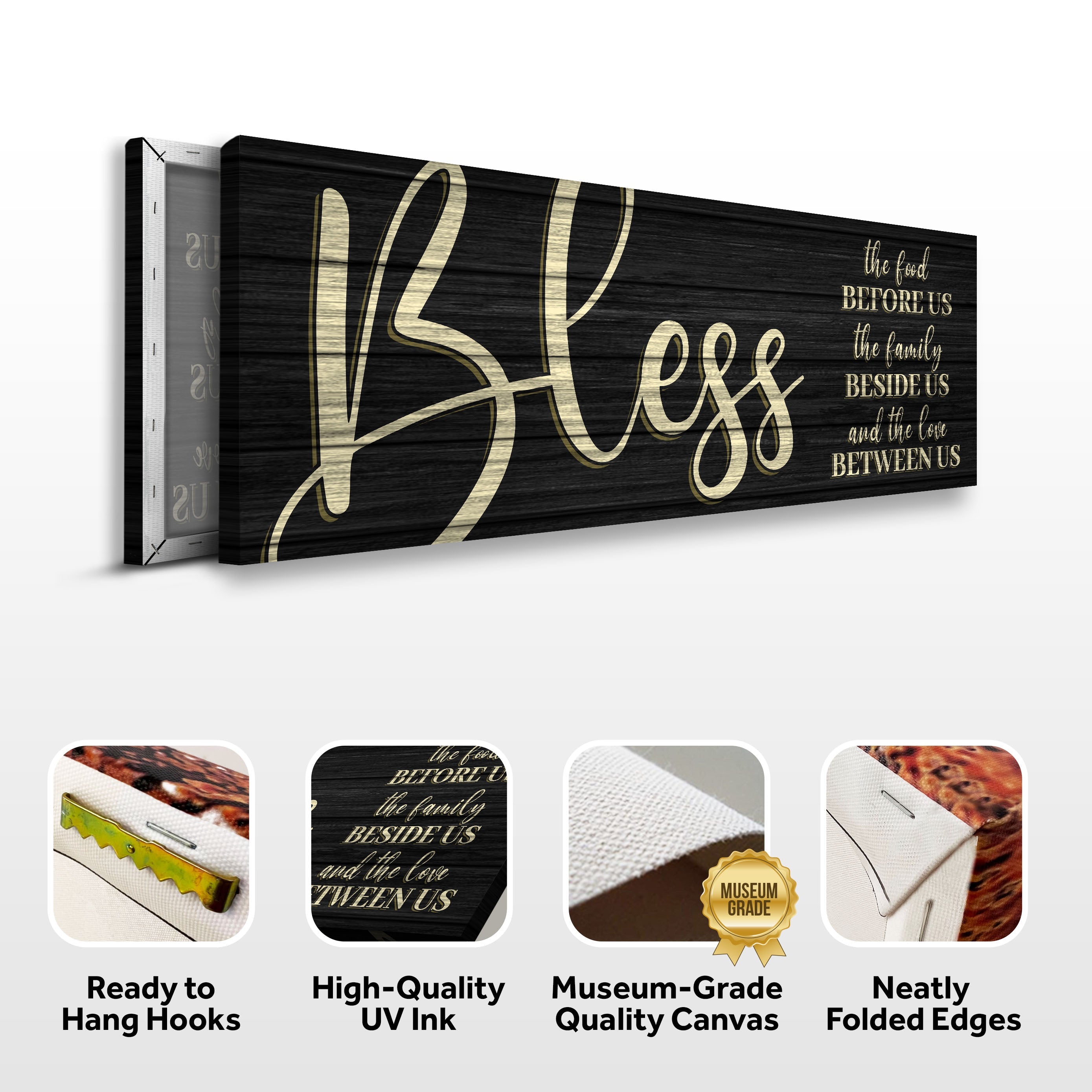 Bless The Food Before Us And The Love Between Us Sign VI on sale at MyriadMart