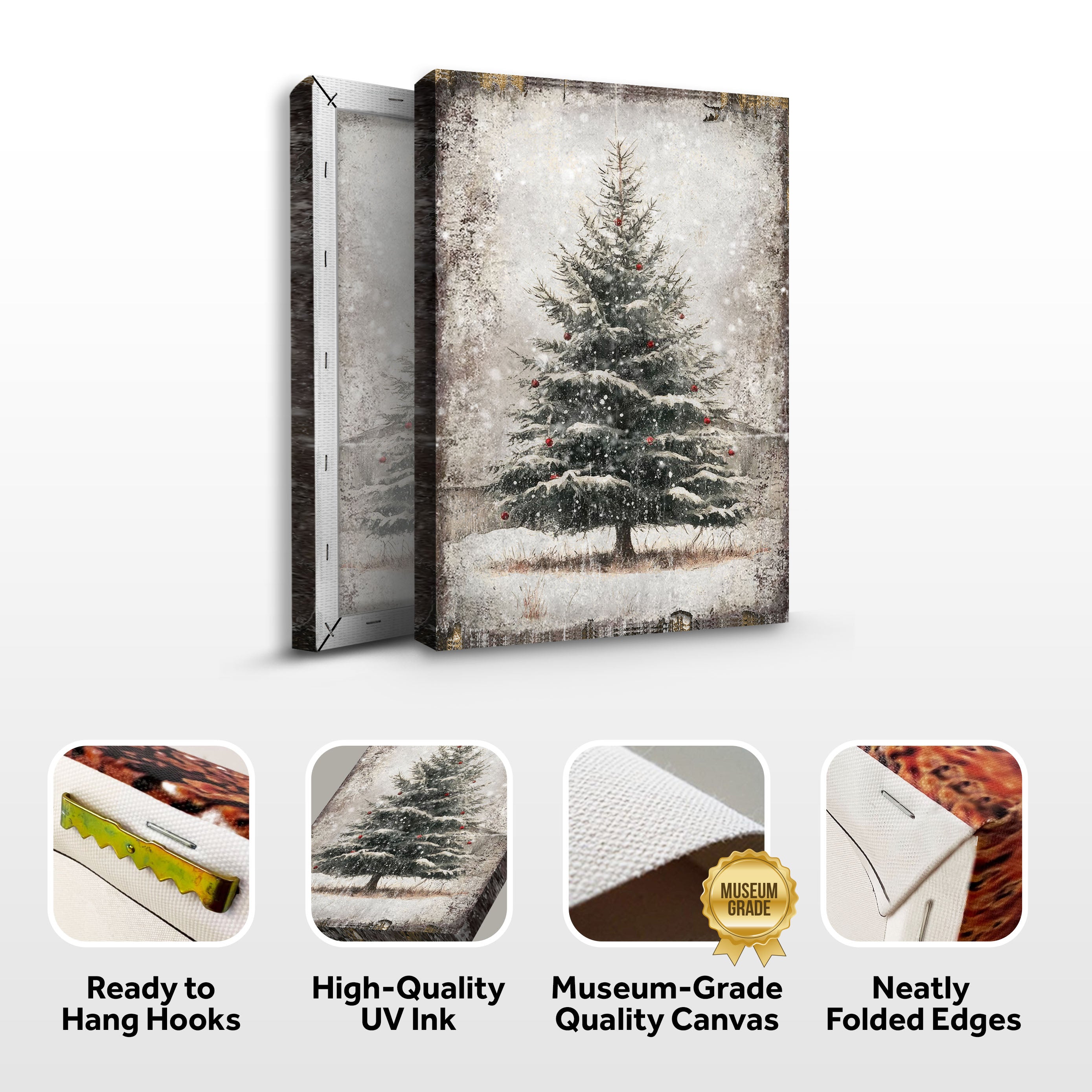 Vintage Pine Tree Christmas Wall Art III on sale at MyriadMart