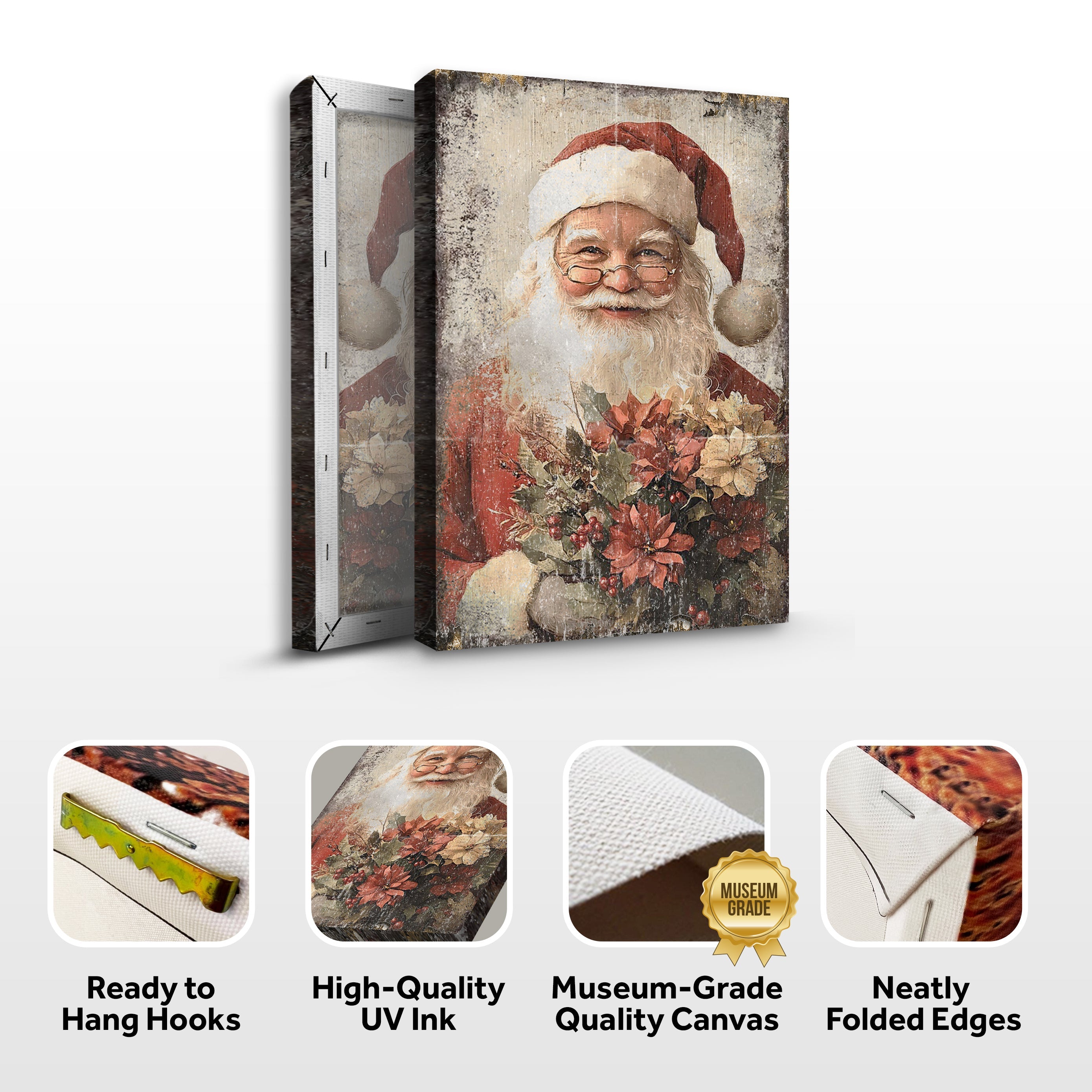 Vintage Christmas Santa Claus Wall Art on sale at MyriadMart