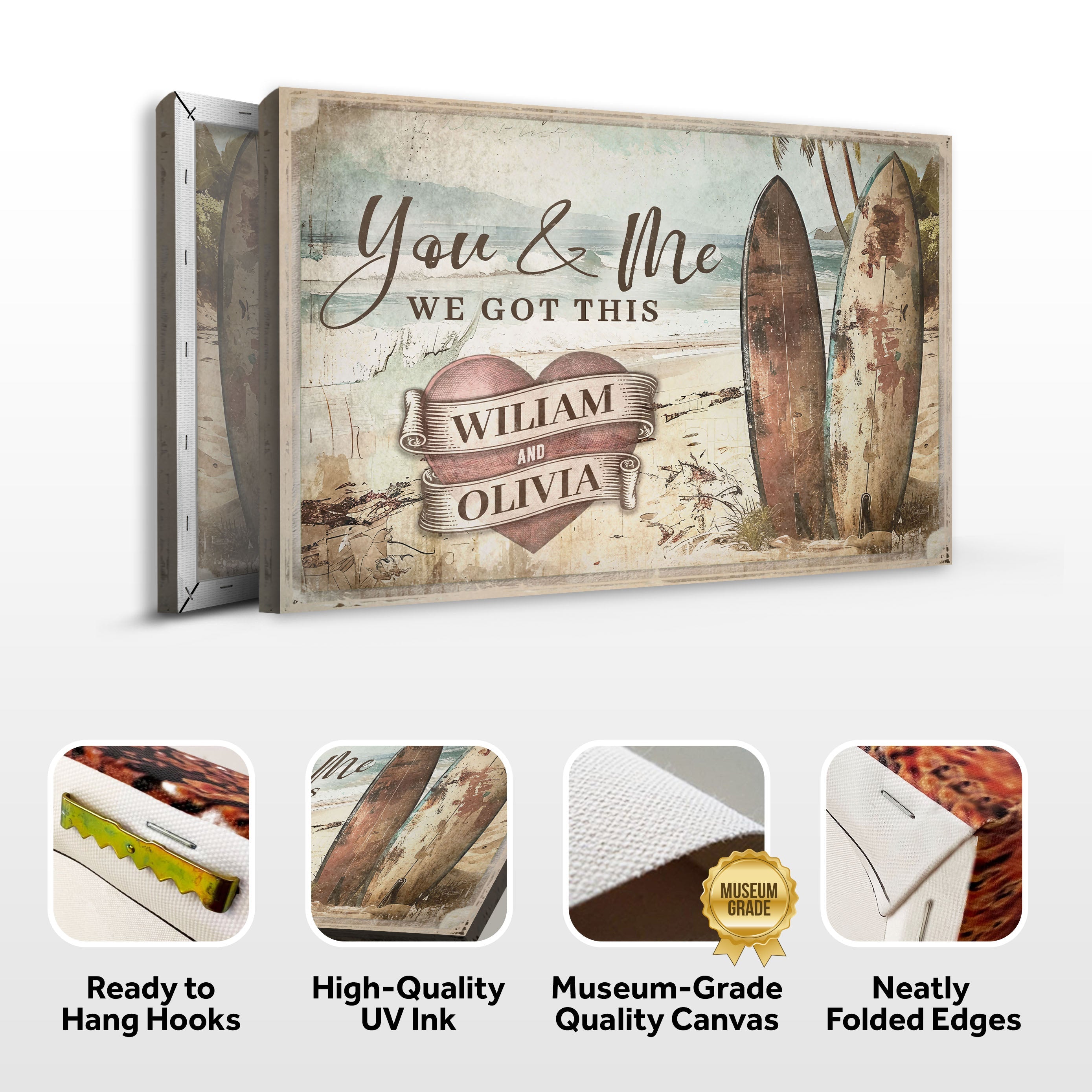 Surfboard Themed We Got This Couple Sign on sale at MyriadMart