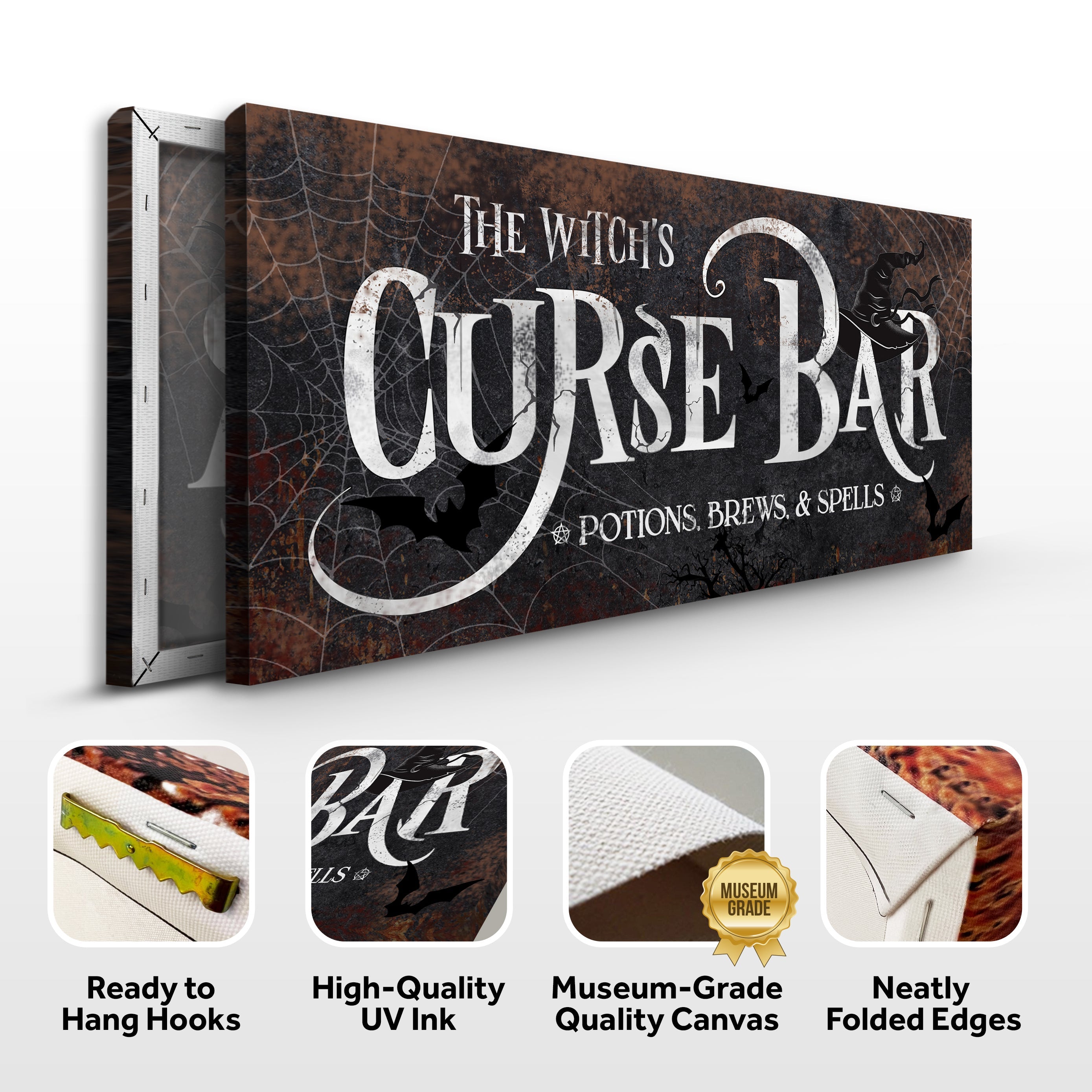The Witch's Curse Bar Halloween Sign III on sale at MyriadMart